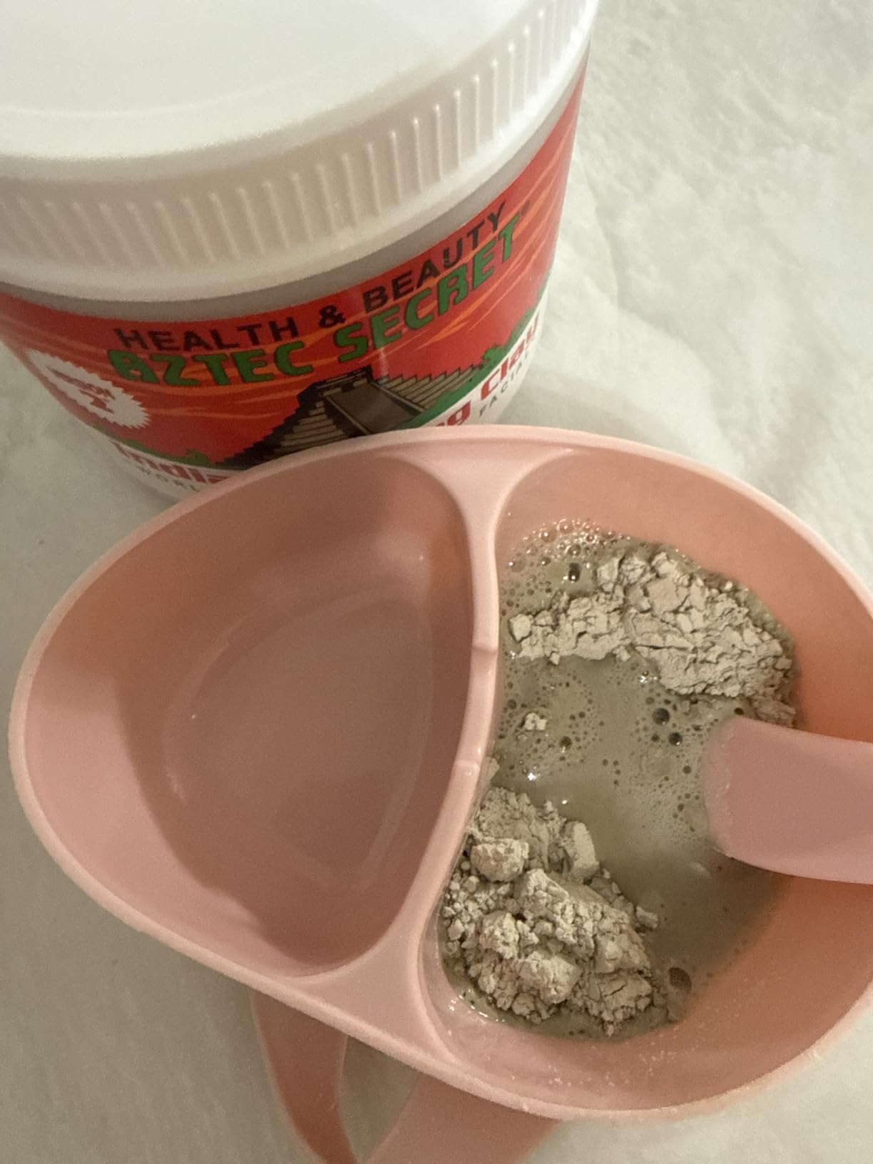 Aztec Secret - Indian Healing Clay 10oz Jar - Deep Pore Cleansing Facial & Body Mask - The Original 100% Natural Calcium Bentonite Clay customer photo 2