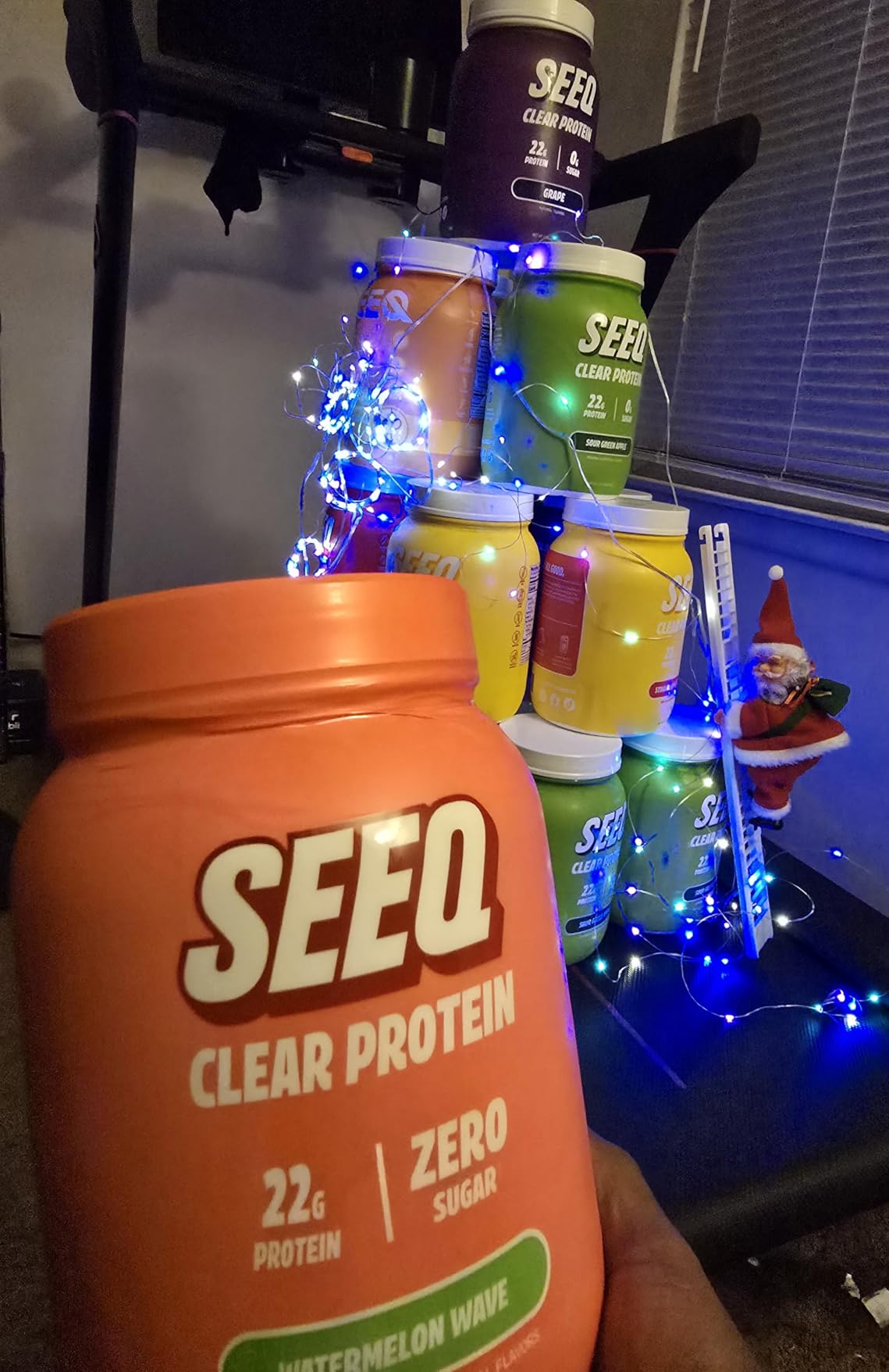 SEEQ Clear Protein Powder - Watermelon Wave - 22 Servings - 22g Clear Whey Protein Isolate - Zero Sugar - 0g Lactose - Allergen Friendly - GLP1 Support - Bone Health - Muscle Post Workout Recovery customer photo 1
