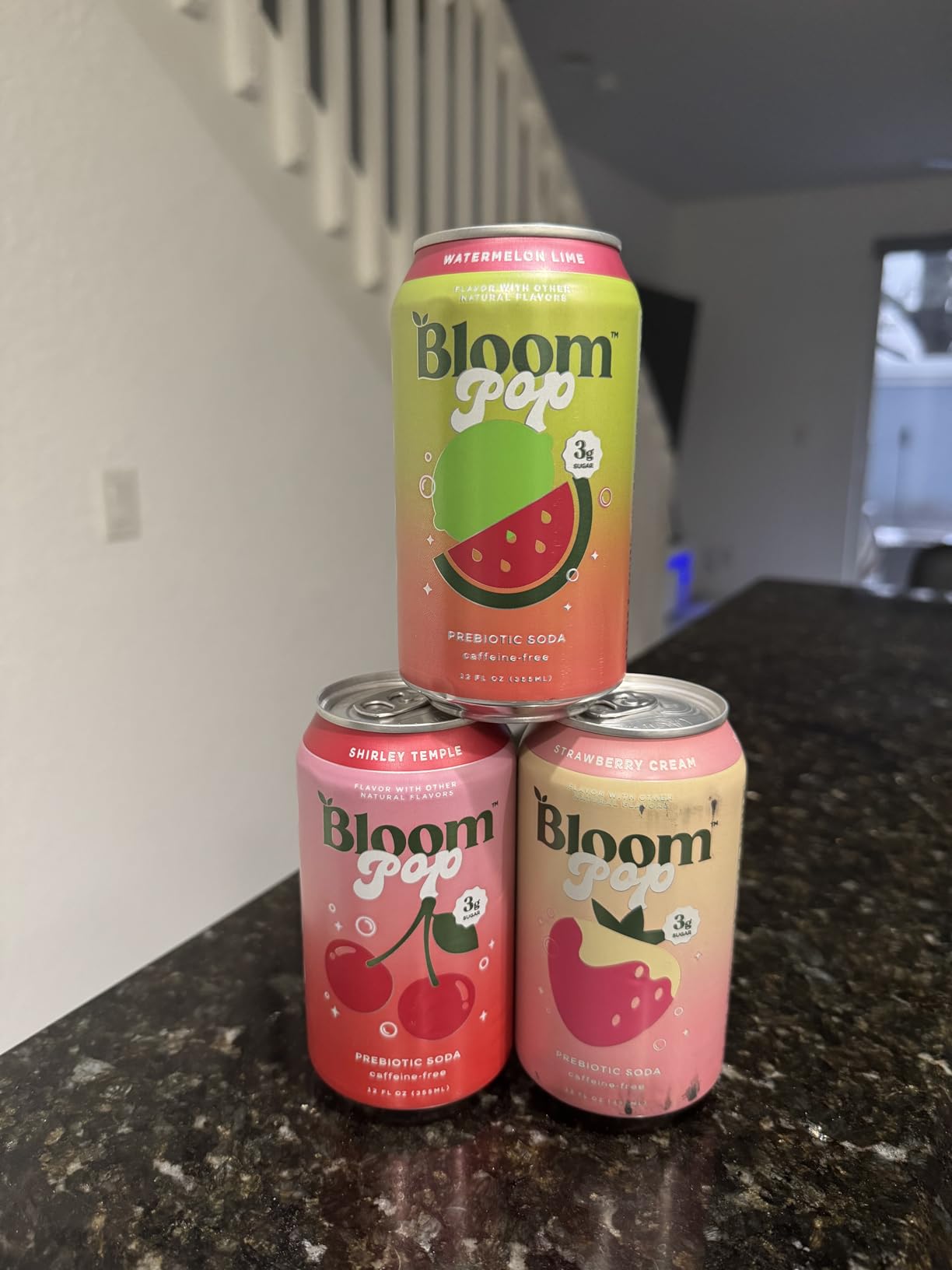 Bloom Pop Prebiotic Soda 12 Pack, Variety Pack, 12oz Cans | Soda for Gut Health, Low Calorie, No Caffeine, Healthy Soft Drink Alternative customer photo 2