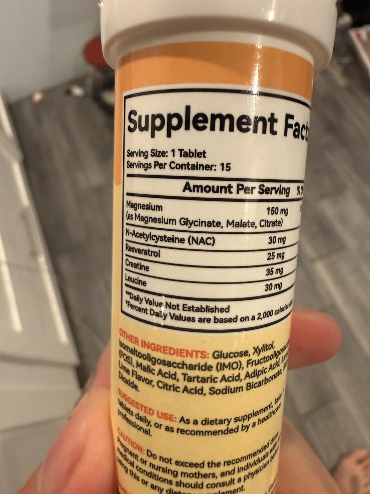 Hydrogen Tablets for Drinking Water: Molecular Hydrogen Tabs 12.4PPM with Magnesium NAC Creatine Supports Antioxidants Cellular Health Recovery Cognitive Function Vegan Organic Lemon Flavor customer photo 1
