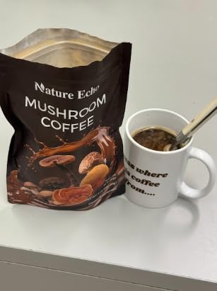 Mushroom Coffee 11 in 1 Mushrooms with Ashwagandha, Lion's Mane, Reishi, Cordyceps, Shiitake, King Oyster & Turkey Tail, Instant Coffee Powder for Energy, Focus, Memory & Immunity Support (30 Servings) customer photo 2