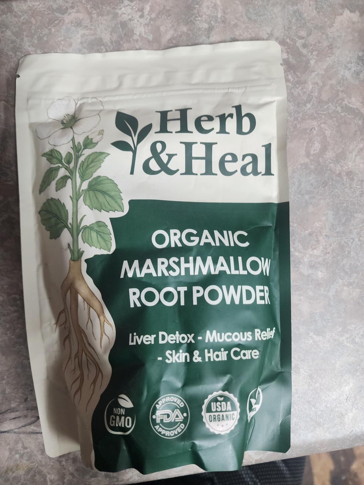 Organic Marshmallow Root Powder | Althaea Officinalis Herb | Dried Marshmellow Root for Tea, Hair & Skin, DIY Remedies, Digestive & Liver Support | Non-GMO, Vegan (8 Ounce) customer photo 2