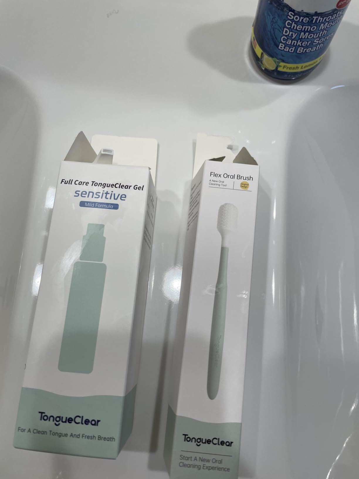 Oral Mucosal Cleaning Kit | Soft Tongue Cleaner & Gel | Bad Breath Odor Eliminator | Silicone Oral Cleaner with Air Bag | Gentle Mint (Set of 1) customer photo 1