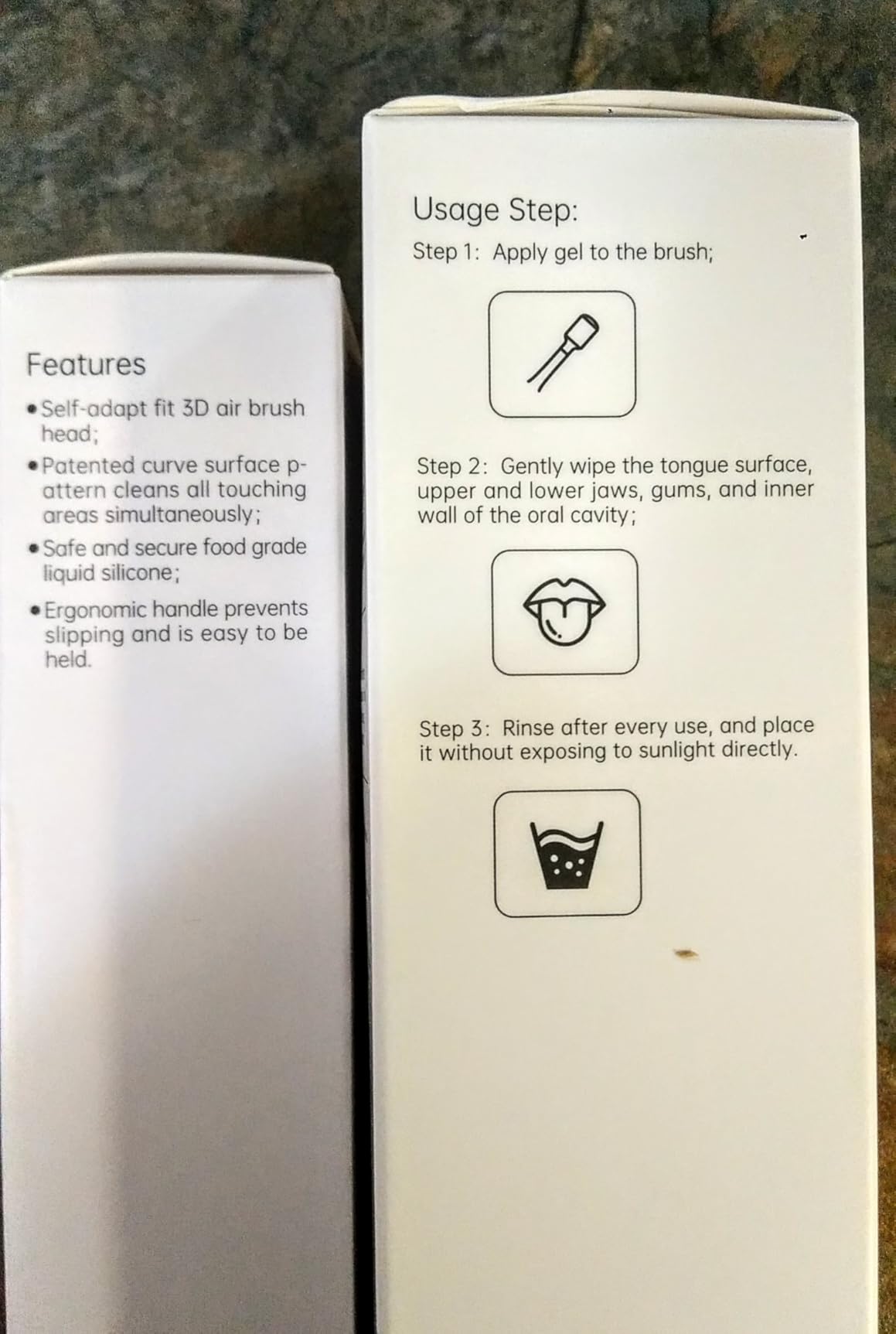 Oral Mucosal Cleaning Kit | Soft Tongue Cleaner & Gel | Bad Breath Odor Eliminator | Silicone Oral Cleaner with Air Bag | Gentle Mint (Set of 1) customer photo 2