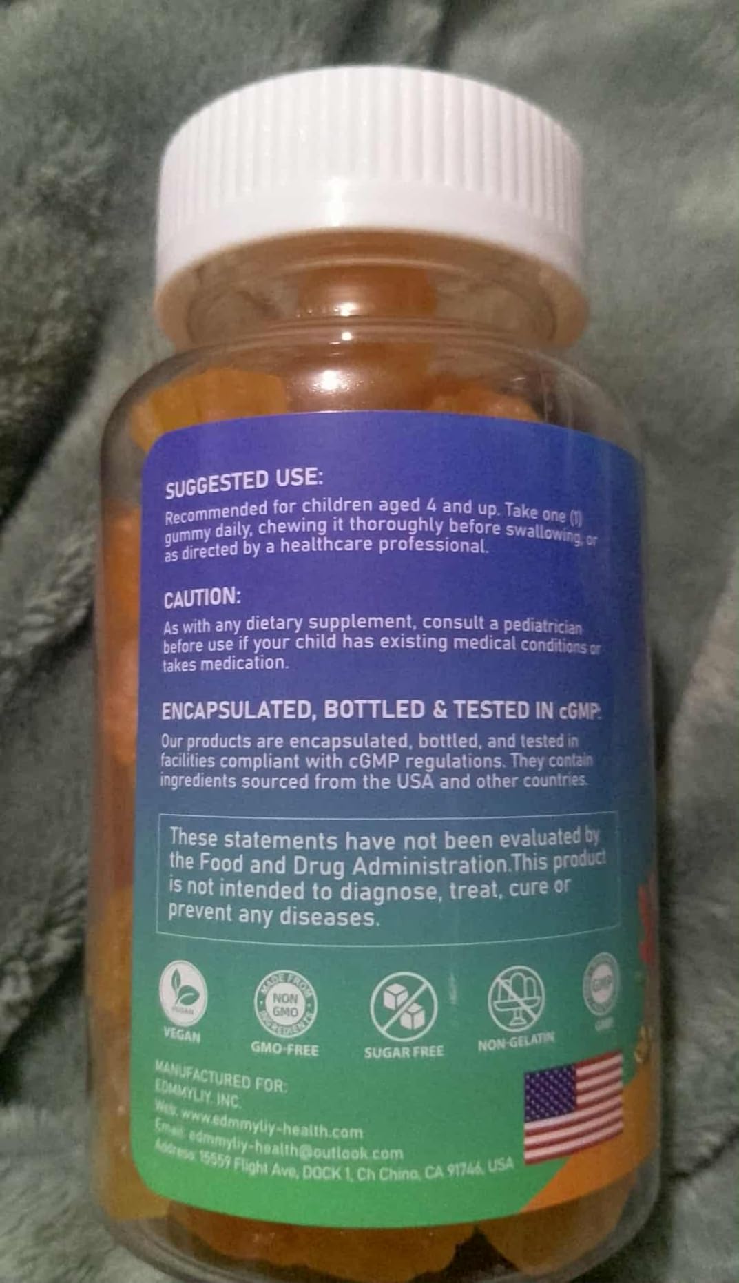 Kids Omega 3 Gummies - Algae Omega3 with Choline, Lutein, Vitamin D3 B12, Calcium, Zinc for Kids Brain Development, Eye, Energy & Immune Support - Daily Omega 3 Gummy - Sugar-Free & No Fish Taste customer photo 2