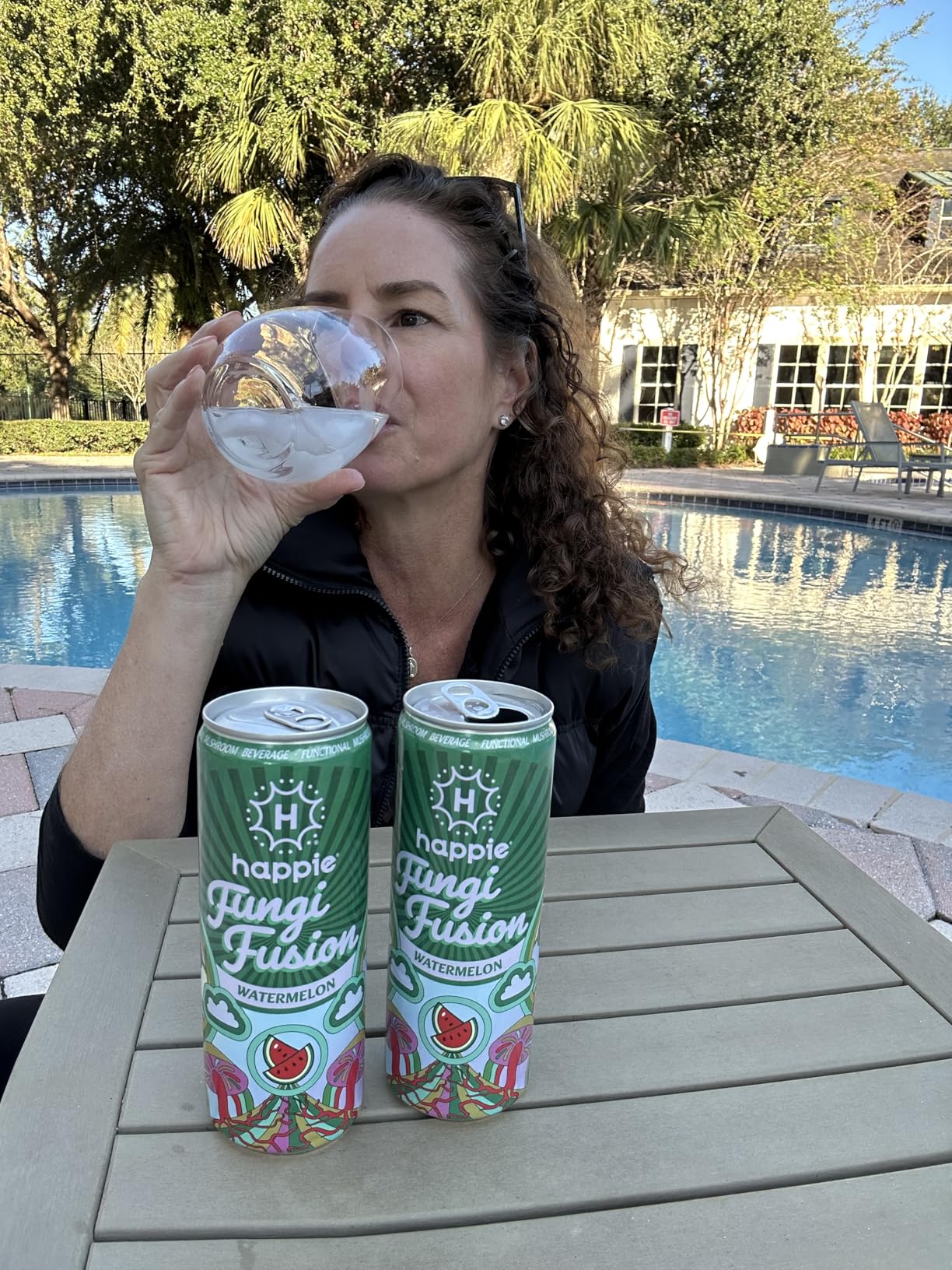 Happie Fungi Fusion Watermelon - Sparkling Mushroom Drink with Lion's Mane (900mg), Cordyceps (700mg) & Red Reishi (400mg) - Plant-Based Nootropic, 40 Calorie, Zero Sugar Added, Vegan Functional Soda Alternative (6 Pack) customer photo 2