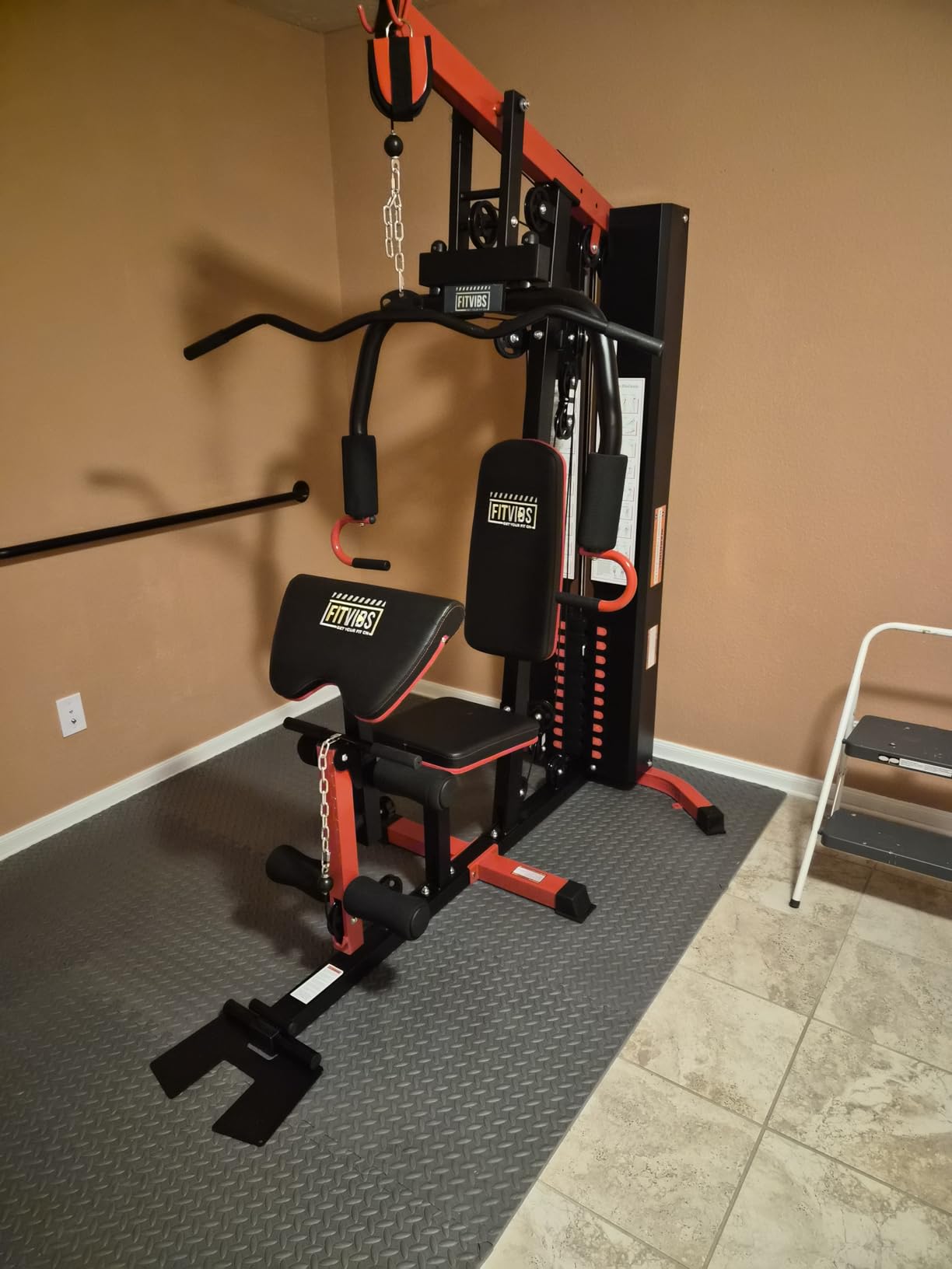 Fitvids Home Gym Equipment, Multifunctional Full Body Workout Weight Machine Station with Weight Stack, All in One Exercise Equipment with Pulley System & Seated Rowing for Home Gym Strength Training customer photo 2