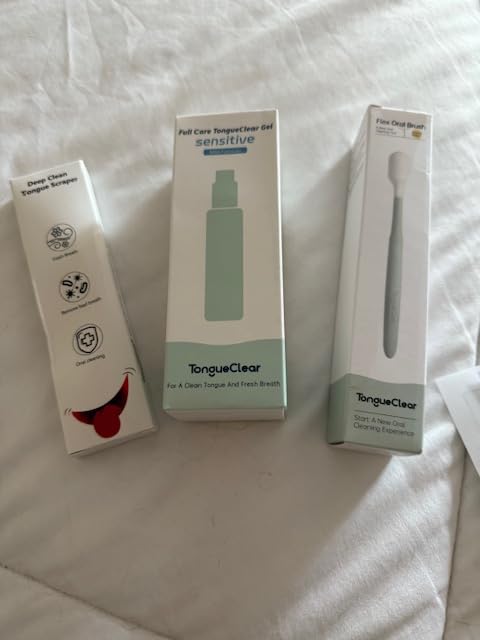 Effective Tongue Scraper and Oral Mucosal Cleaner Kit for Adults - Ergonomic Tongue Cleaner Promotes Fresher Breath, Mild Solution Oral Mucosal Cleaner package, Personal Care Essential (Blue) customer photo 1