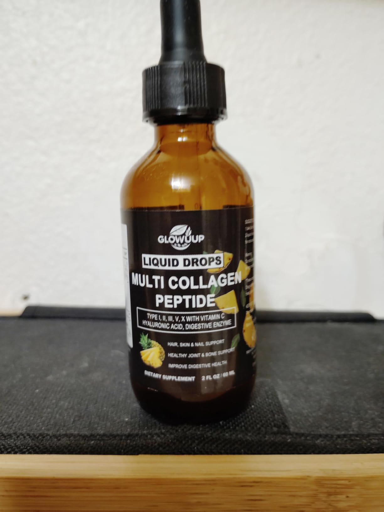 Multi Collagen Peptides Liquid Drops for Women & Men-Type I, II, III, V, X | Hydrolyzed Collagen Peptides, Collagen Proteins W. Hyaluronic Acid, Biotin & Vitamin C for Hair Skin & Joint Gut Health customer photo 1