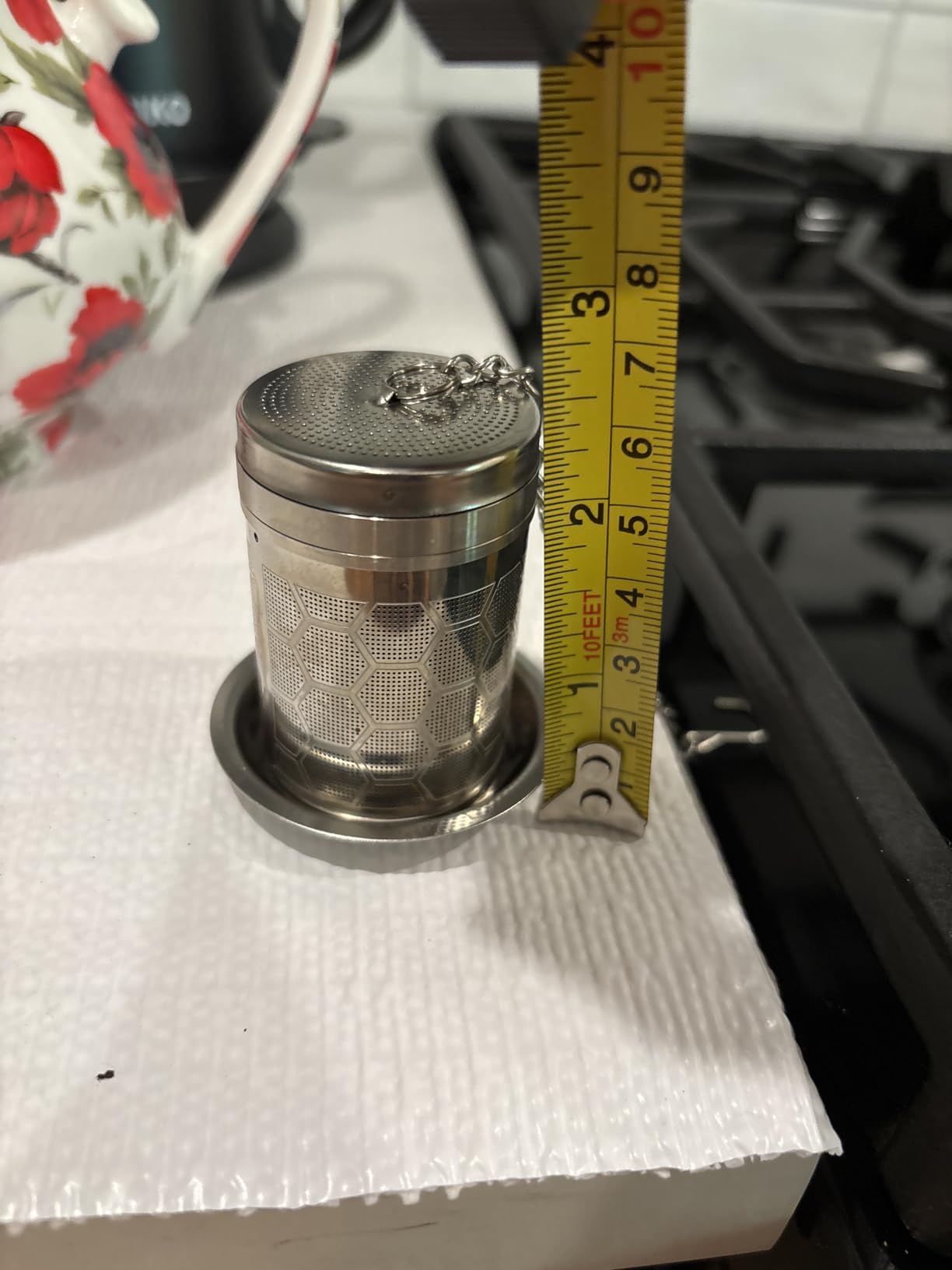 House Again Tea Infusers, Extra Fine Mesh Tea Strainers for Loose Tea, Updated Slim Threaded Lid & 304 Stainless Steel, Filter Bags Diffusers, Loose Leaf Tea Steeper for Brew Tea Spices & Seasonings customer photo 1
