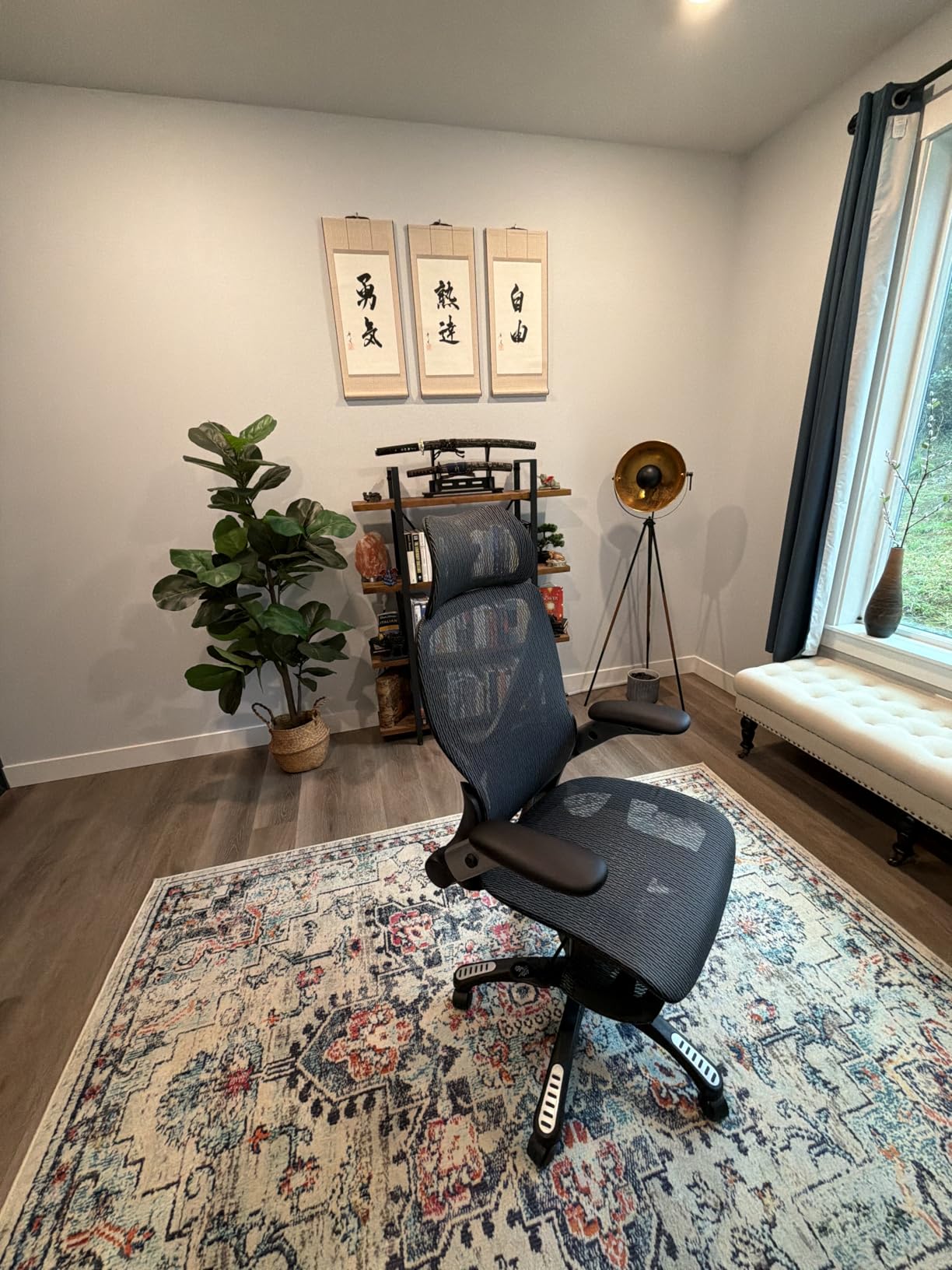 HUANUO Ergonomic Office Chair, High Back Computer Desk Chair with Adjustable Lumbar Support and Headrest, 3D Armrests, Home Office Rolling Chair, Max Load 300 lbs customer photo 2