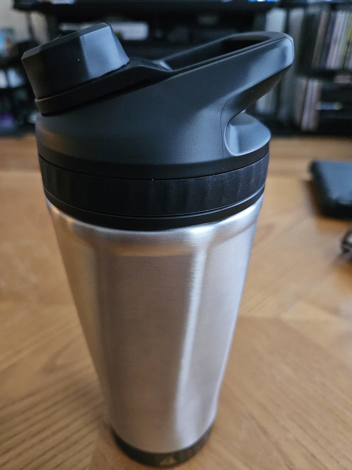 VOLTRX ChillMix Shaker Bottle Insulated Stainless Steel - USB C Rechargeable Electric Protein Shake Mixer, Shaker Cups for Protein Shakes and Meal Replacement, Chrome Steel, 16 oz customer photo 2