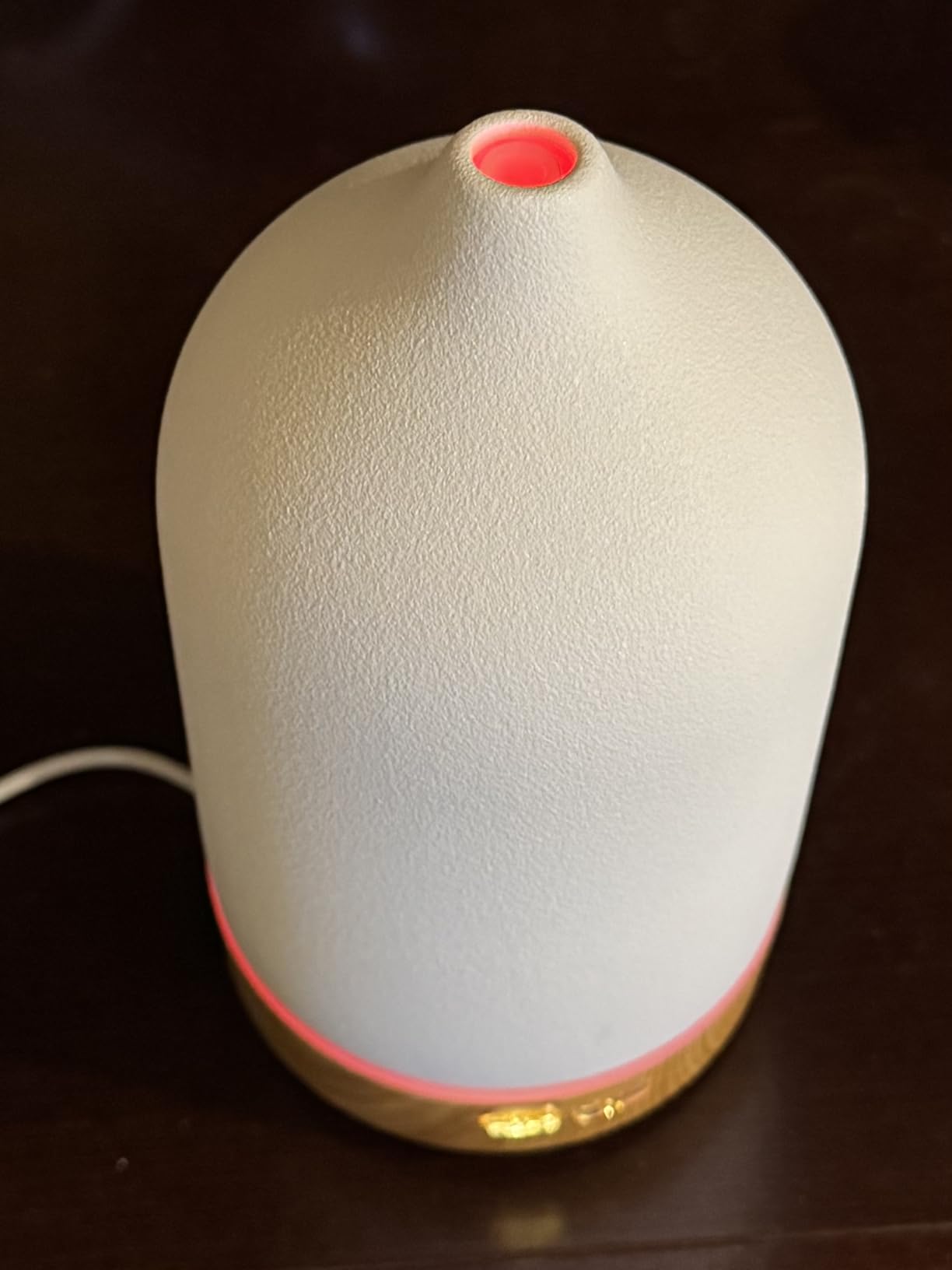 URPOWER 120ML Ceramic Essential Oil Diffuser, Ultrasonic Aromatherapy Diffuser with 7-Color Lights, Auto Shut-Off, Quiet Oil Diffuser for Bedroom, Home Office customer photo 1