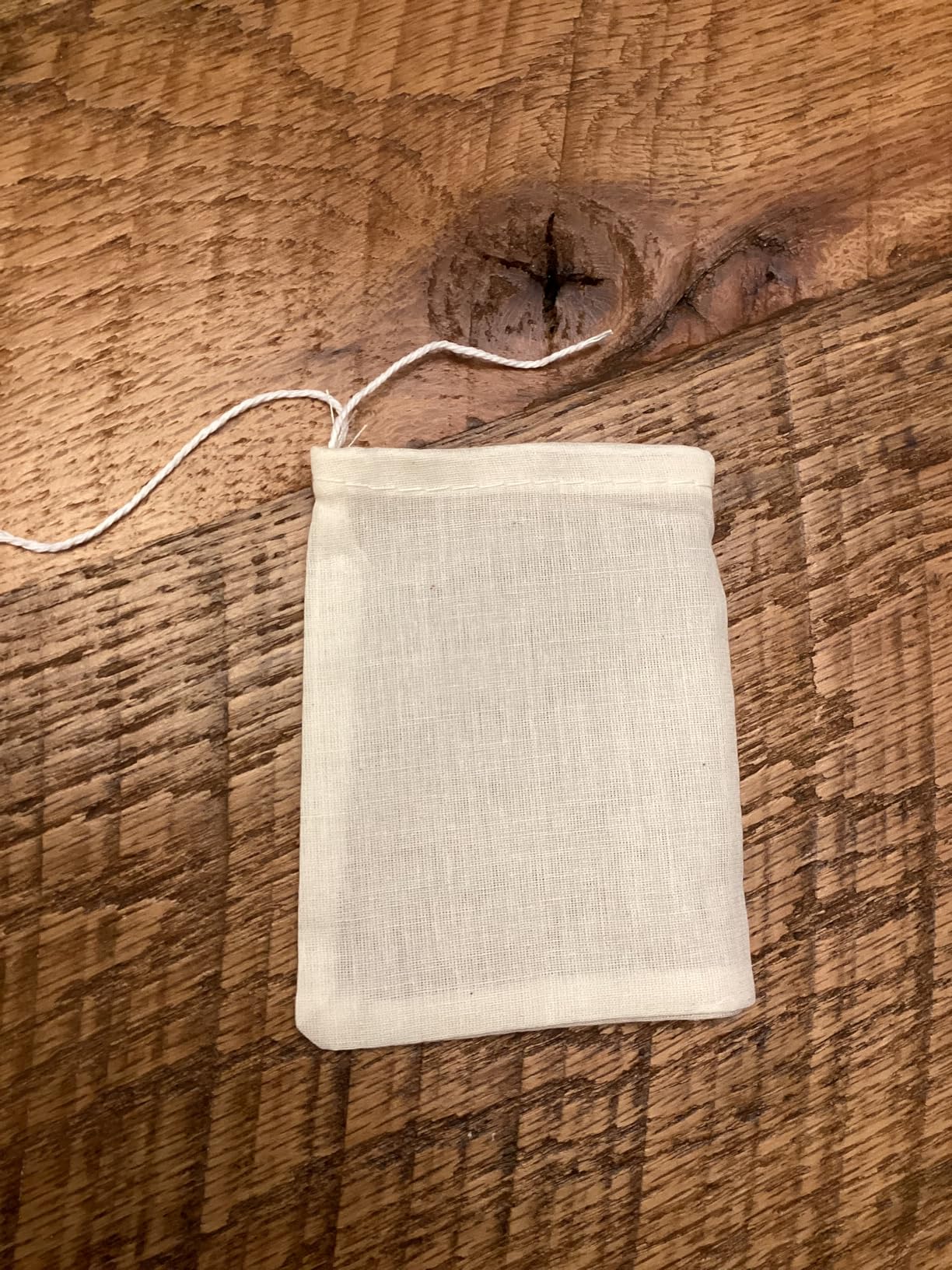 20Pcs Spice Bags for Cooking 3x4 Inch, Natural Unbleached Reusable Cotton Muslin Bags, Drawstring Tea Filter Bags for Loose Leaf Tea, Herbs, Soup, Broth & Cheesecloth Straining customer photo 1