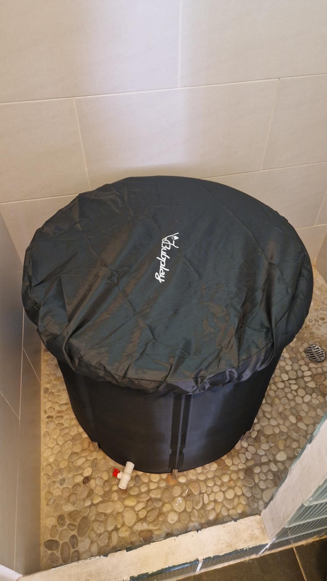 XL Ice Bath Tub for Athletes & Adults - 105 Gallons Ice Tub, Cold Plunge Tub with Cover, Ice Plunge Tub for Recovery & Cold Water Therapy, Inflatable Ice Bath Barrel for Indoor Outdoor - Blue customer photo 1