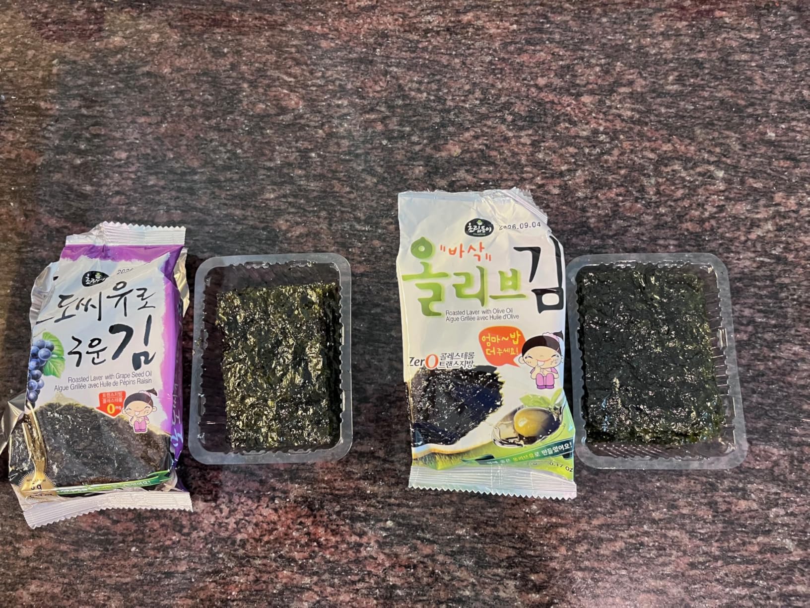 Korean Food Mixed Roasted Seaweed Snack Set, 12 Count (0.17 oz Each) - Olive Grape Seed Sunflower Oil Laver - Keto Vegan Gluten-Free On-The-Go Korean Nori Snack customer photo 2