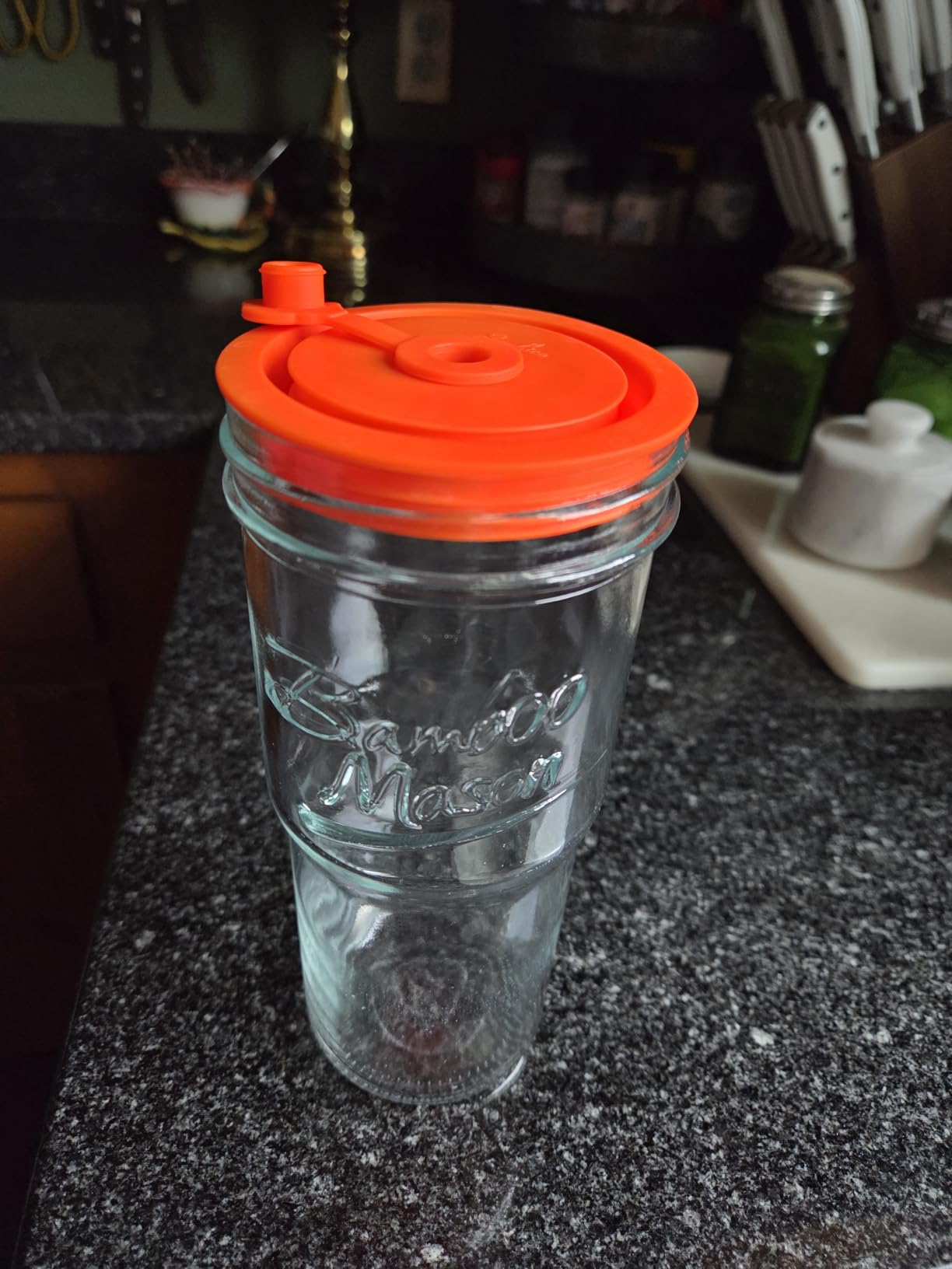 Sophico Silicone Mason Jar Lids with Straw Hole for Ball, Kerr and More, Fit Regular & Wide Mouth Canning Jars, Leak-Proof, Dishwasher Safe (6 Pack, 6 Color) customer photo 2