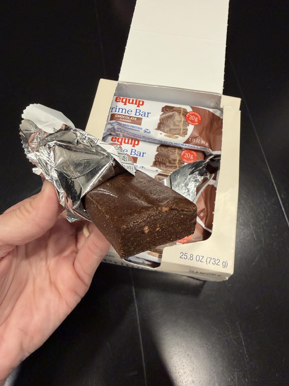 Equip Foods High Protein Prime Bars - Grass Fed Beef Protein, Collagen & Tallow - Gut Friendly, Gluten Free - 20g Protein Bars - Only Real-Food Ingredients - On-the Go Snack - Chocolate, 12 Count customer photo 1