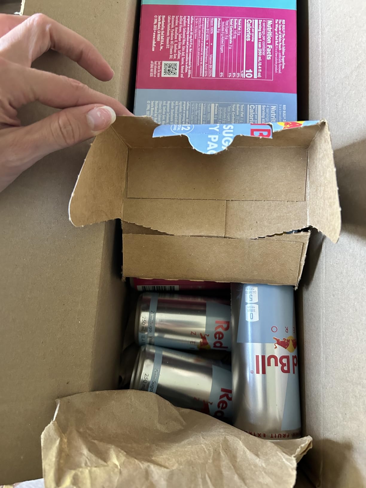 Red Bull Energy Drink SugarFree Variety Pack, Zero, Peach, Iced Vanilla Berry, with 80mg Caffeine, Taurine & B Vitamins, 8.4 fl. oz, Pack of 12 Can customer photo 2