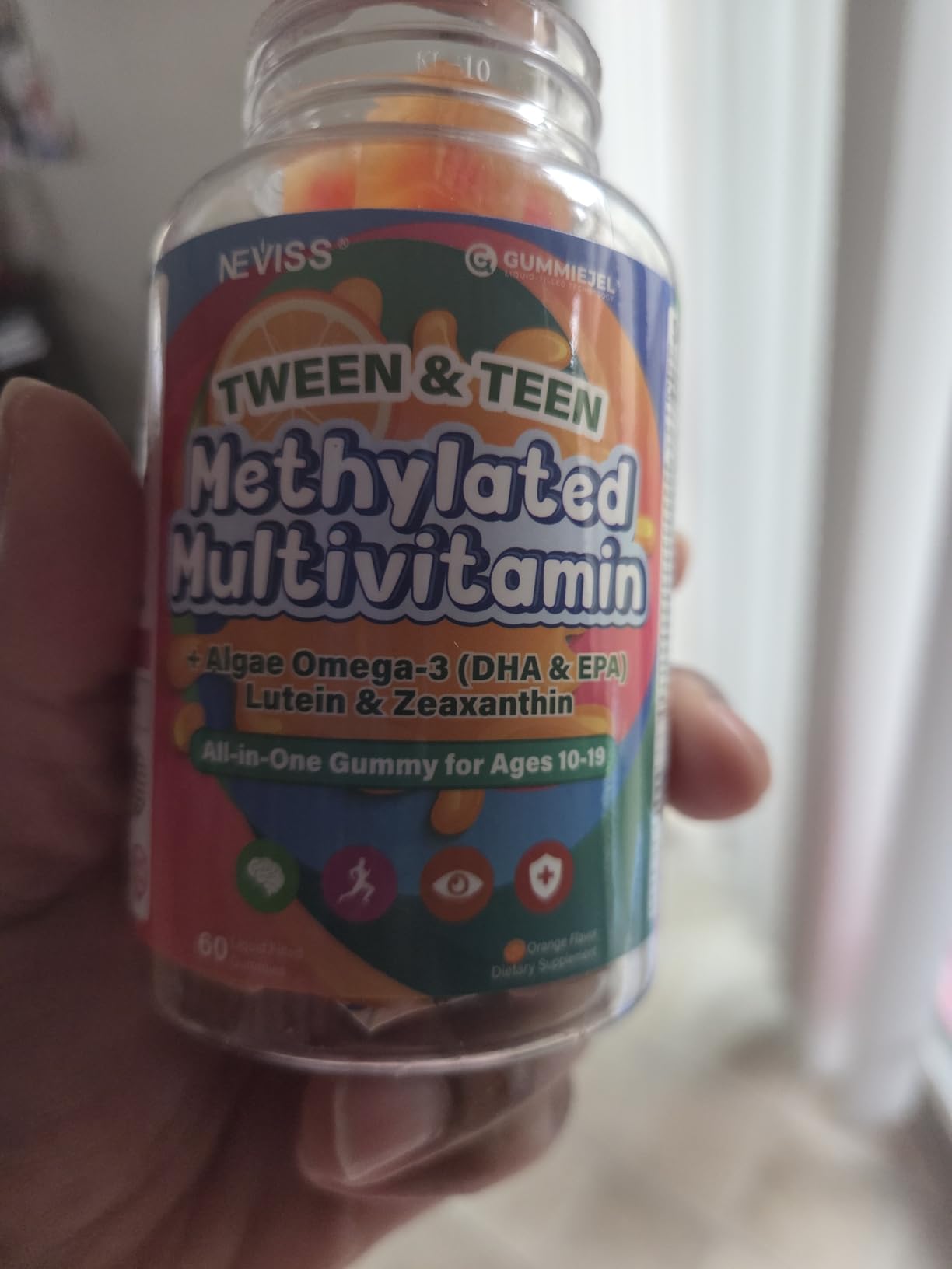 Methylated Multivitamin Gummies for Teens & Kids with Methylfolate, Methyl B12 & Omega3, Teen Vitamins for Boys & Girls 10-19 with Multi-Minerals for Teenager Focus, Energy, Growth, Skin, Eyes, Immune customer photo 1