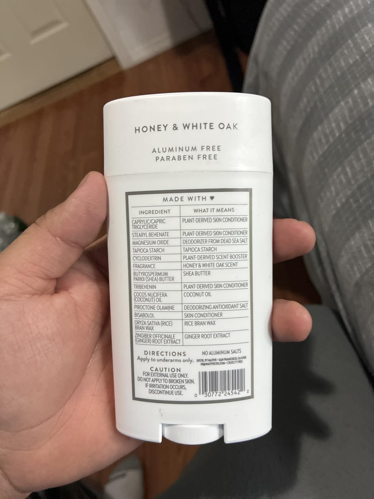 Native Aluminum Free Deodorant, Sea Salt & Cedar, Large Size Stick, 72 Hour Odor Control, for Women & Men, Contains Naturally Derived Ingredients, 3.1 oz customer photo 2