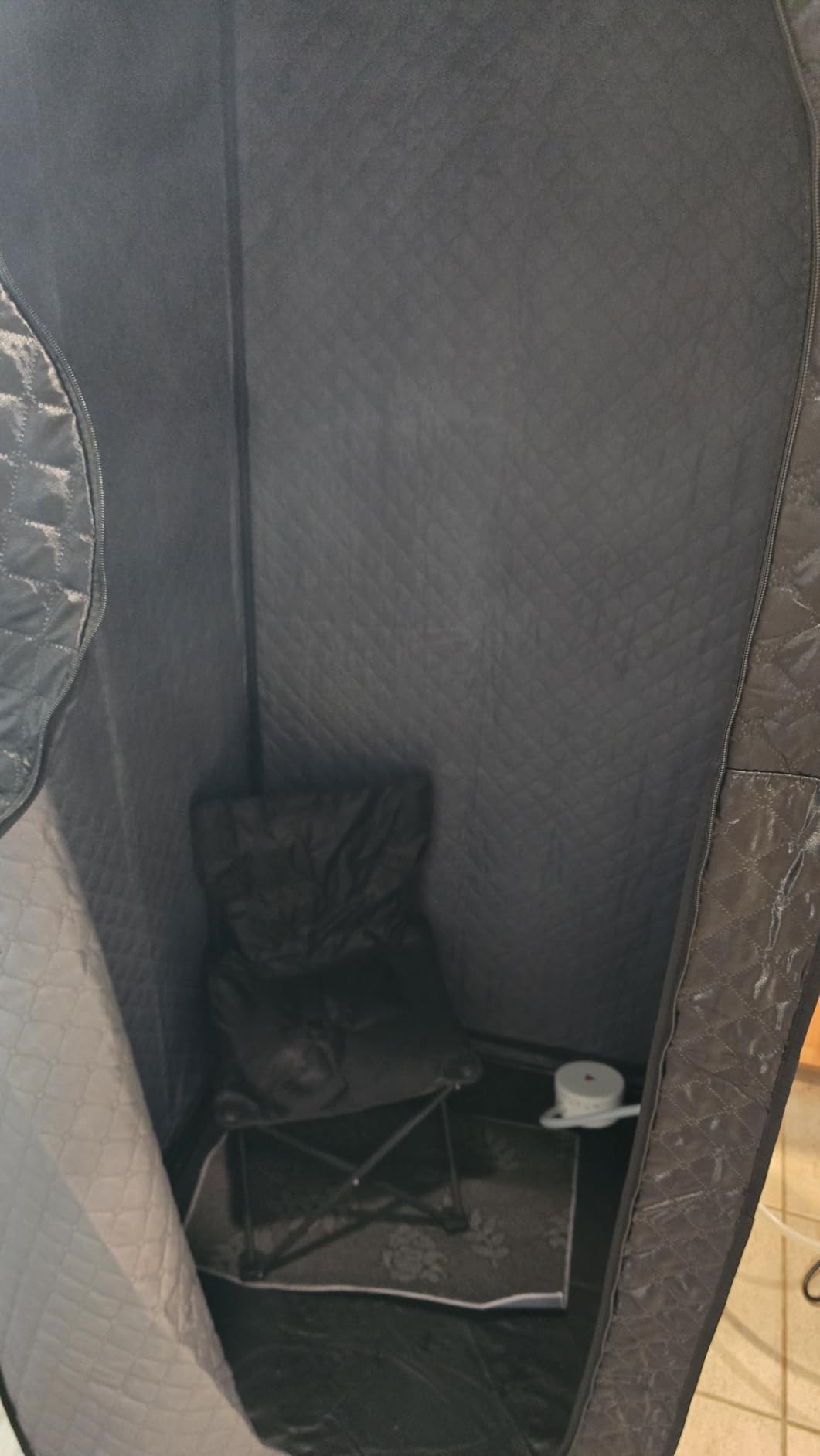 Portable Sauna, Steam Sauna for Relaxation, Detox and Muscle Relief, Personal Indoor Sauna Box with 3L/1500W Steamer, 9 Levels Up to 140°F Portable Sauna for Home, Bedroom, Living Room customer photo 2