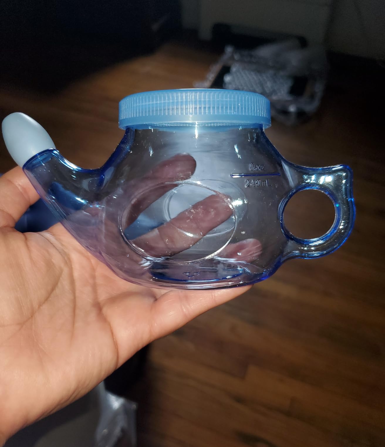 SinuCleanse Soft Tip Squeeze Bottle Nasal Wash System, Relieves Nasal Congestion from Cold & Flu, Dry Air, Allergies, 30 All-Natural Saline Packets, Made in USA customer photo 1