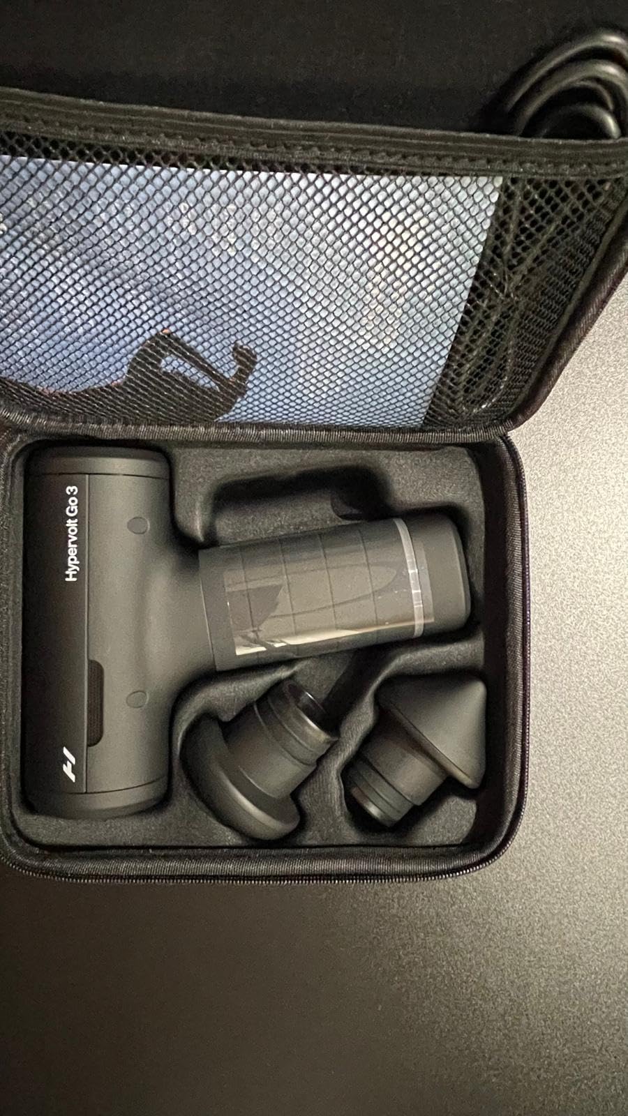Hyperice Hypervolt Go 3 - Compact Handheld Percussion Massage Gun with QuietGlide Technology, 3 Speeds, Portable Lightweight Design customer photo 2