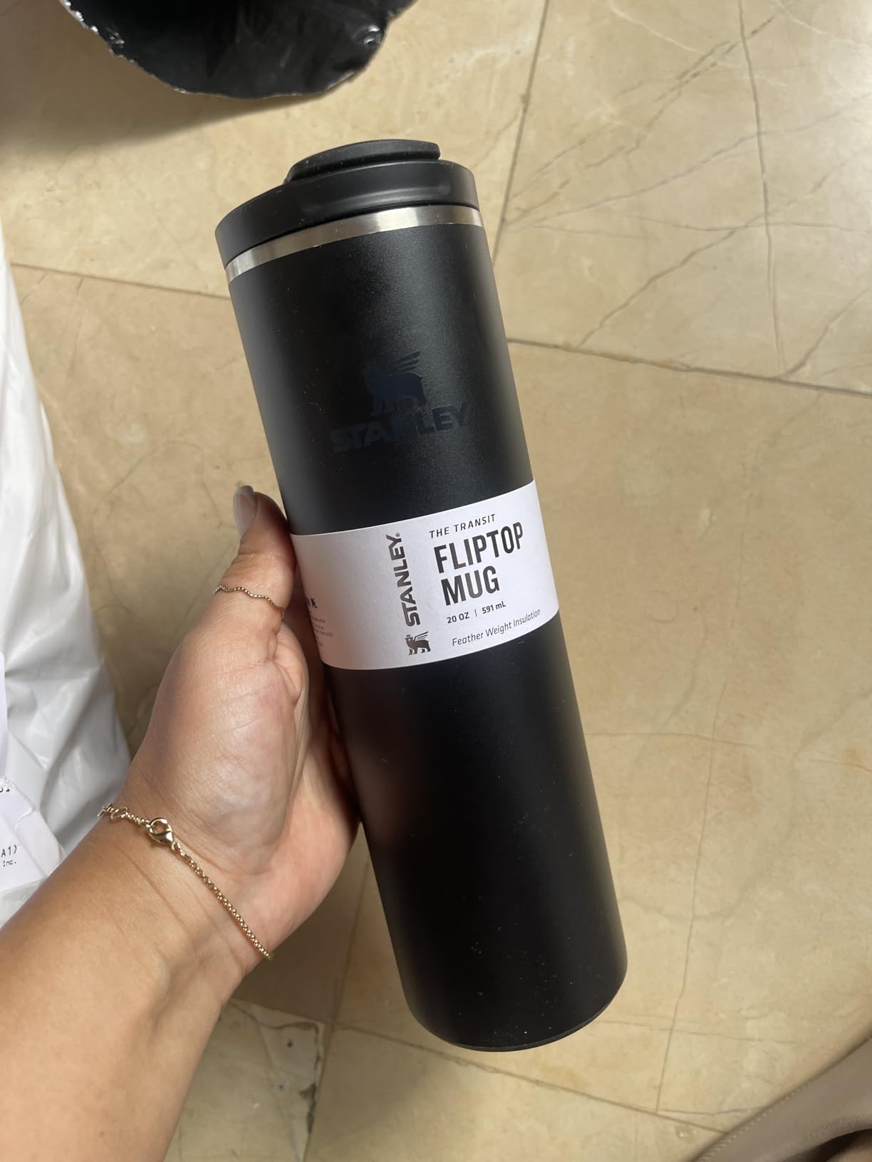 STANLEY Transit FlipTop Mug | Leakproof Coffee Travel Cup | Vacuum Insulated Stainless Steel | 16 oz | Ash customer photo 1