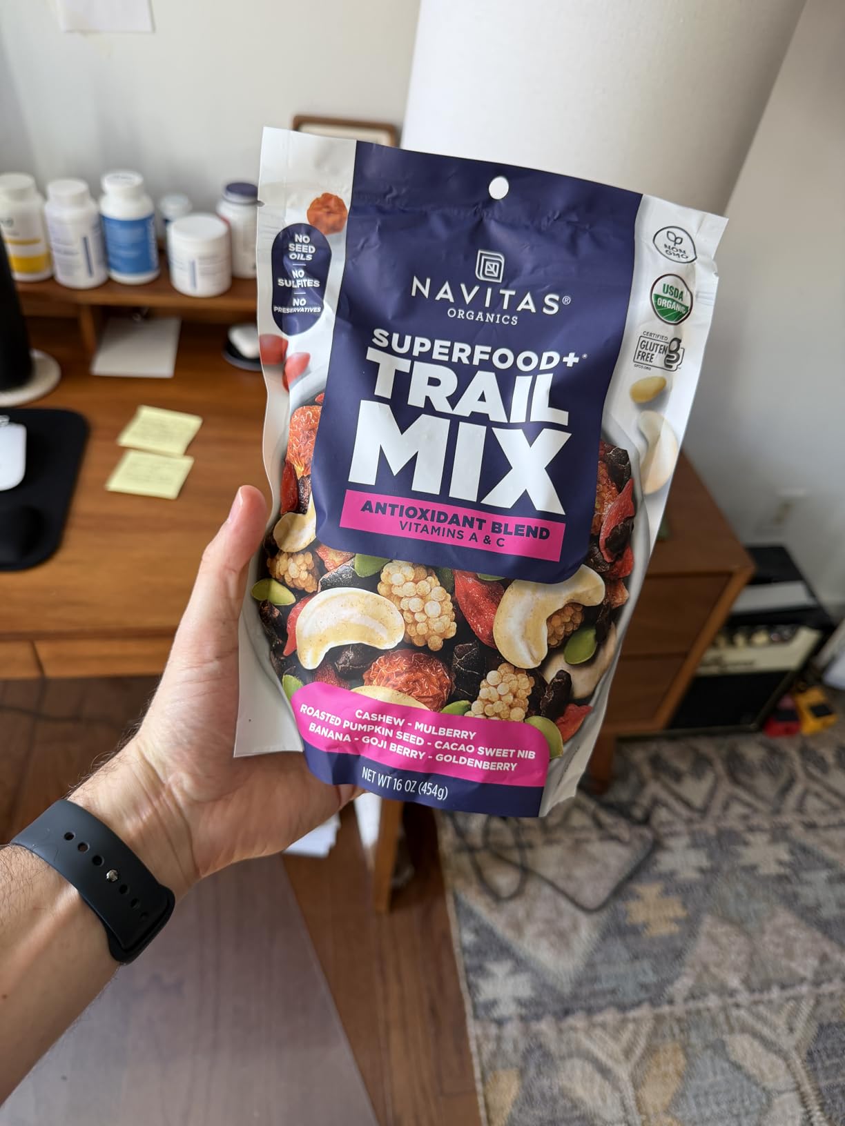 Navitas Organics Trail Mix Antioxidant Blend - Superfood Trail Mix - USDA Organic, Non GMO, Gluten Free, Vegan (16oz. Bag) customer photo 1