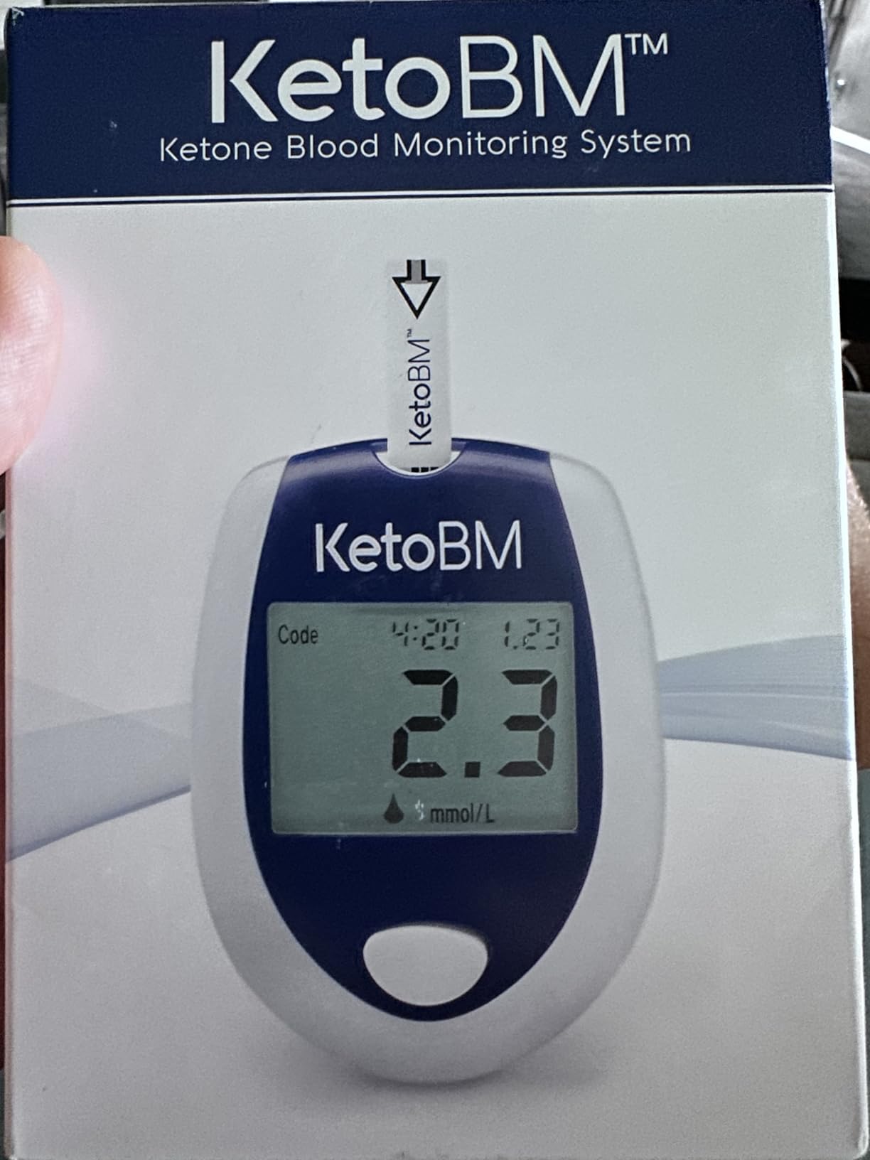 KetoBM Blood Glucose & Ketone Monitoring System - Bluetooth Meter Kit with Free App, Starter Kit with Glucose & Ketone Test Strips & Lancets | Complete Blood Sugar & Keto Testing Kit customer photo 1