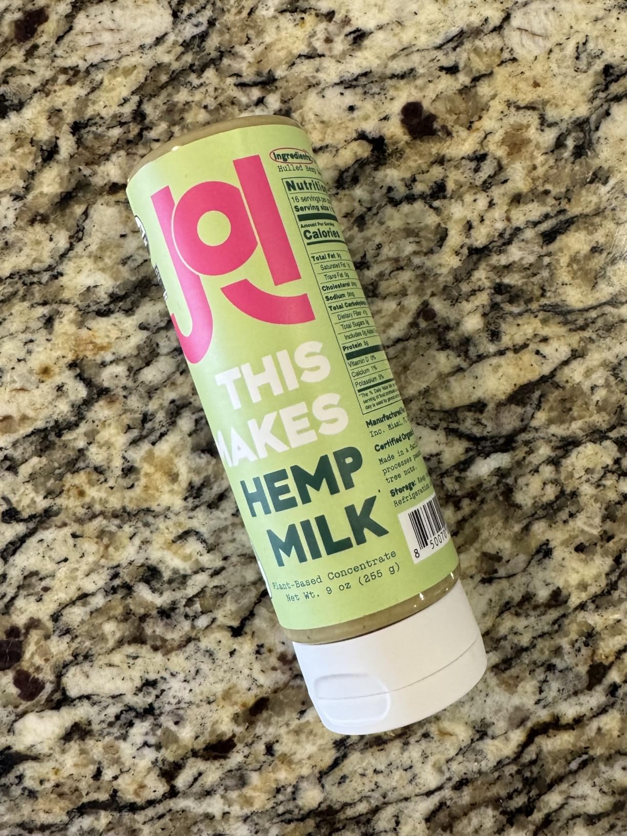JOI Organic Hemp Butter Milk Plant-Based Milk Base and Squeezable Seed Butter. Non-Dairy Milk Substitute, No Preservatives, No Gums, No Seed Oils, No Added Sugar, Vegan, Non-GMO, Kosher, 5g Protein per Serving, Makes 1 Gallon, Up to 16 Servings, 9 oz (255 g) customer photo 1