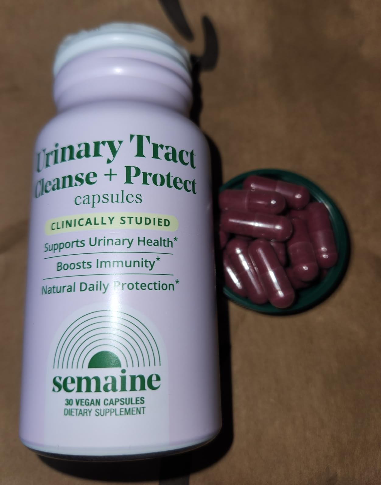 Semaine Urinary Tract Cleanse & Protect - 30 ct, Bladder Support Supplement for Women, Flushes Urinary Tract. Combines Cranberry Proanthocyanidins with Hibiscus customer photo 2