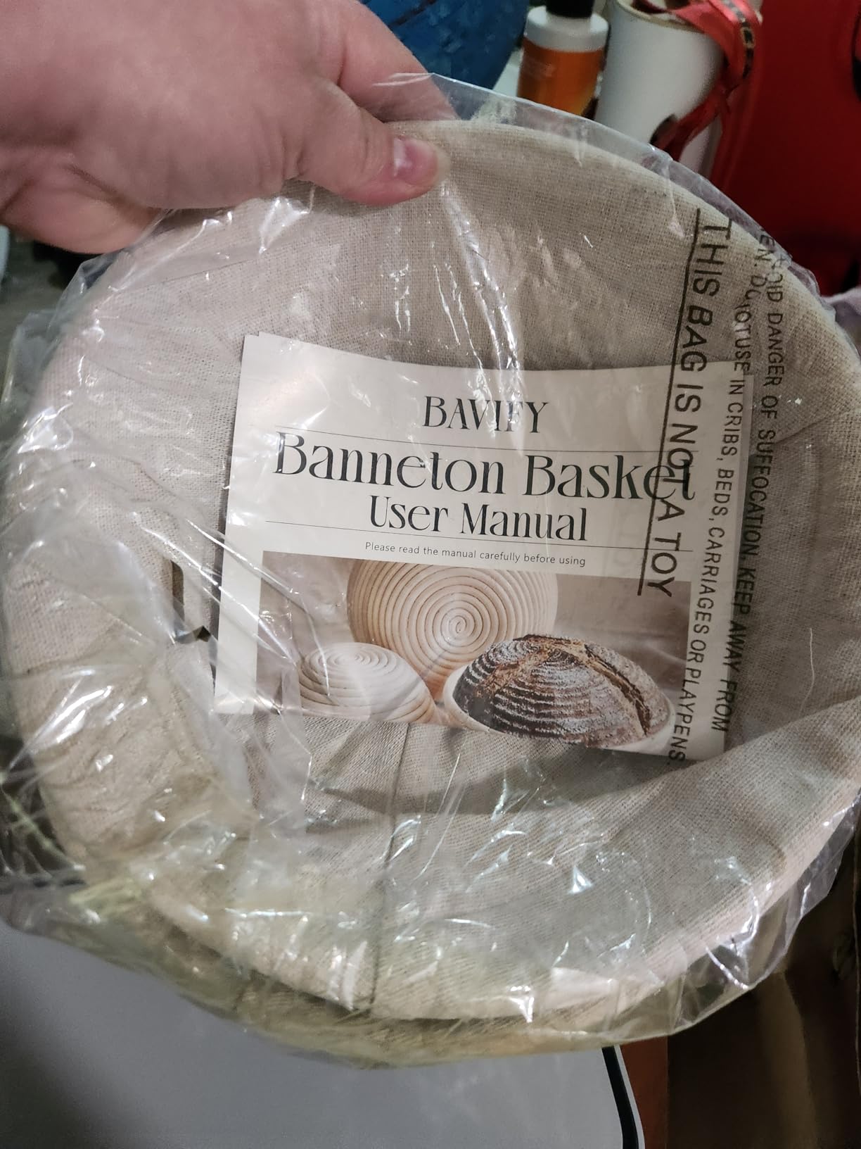 2 Pack Banneton Bread Proofing Baskets for Sourdough, 9 Inch Round Natural Rattan Proofing Basket for Dough Rising, Bread Proofing Bowl Sourdough Bread Baking Supplies for Home Bakers customer photo 2