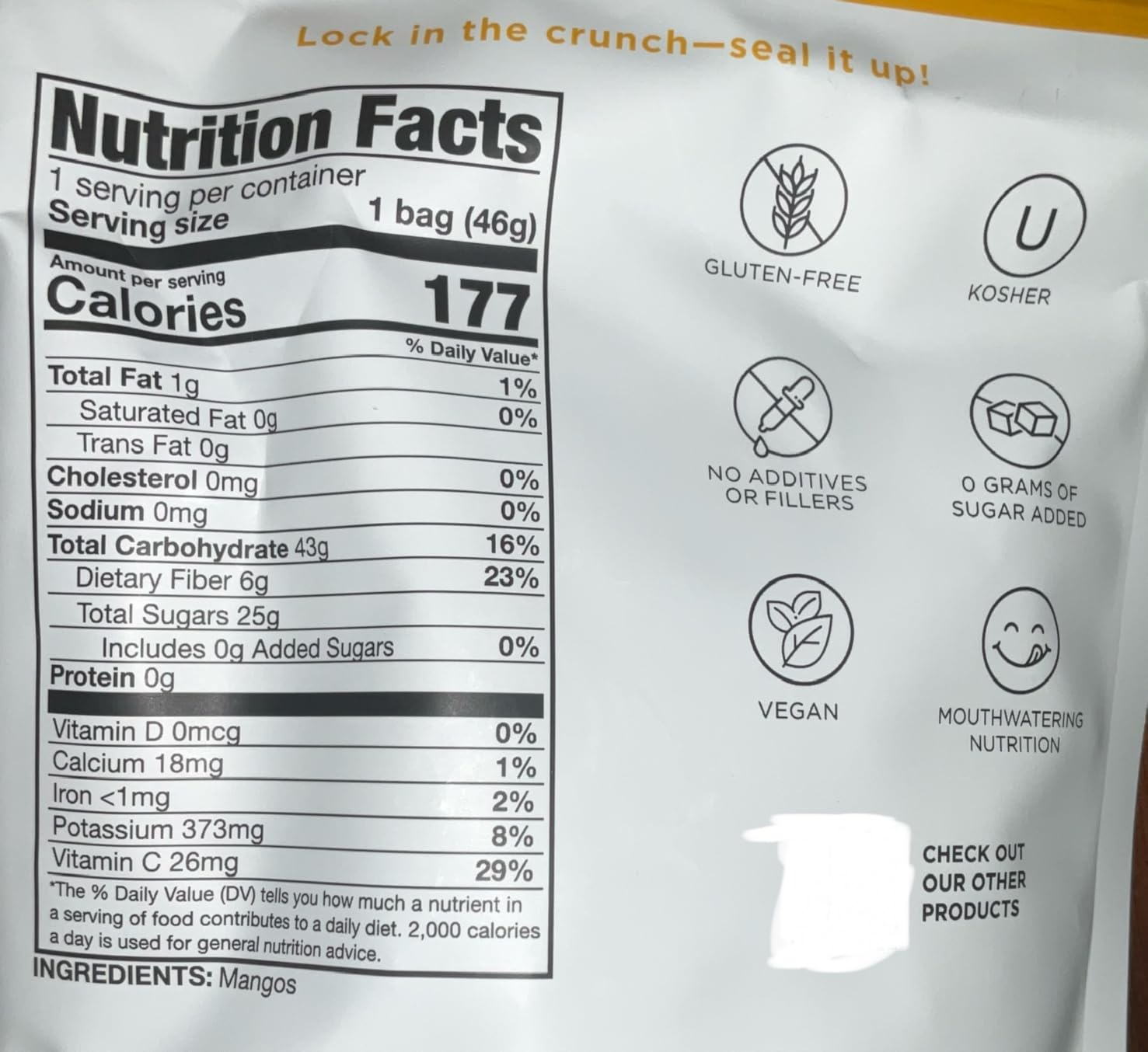 Balance of Nature Freeze-Dried Mangos (5 Pack) - 100% Real Fruit, Crunchy Mango Slices, Healthy Snack, Mouthwatering Nutrition, Gluten-Free, Vegan, No Sugar Added, Five 1.6 oz Bags customer photo 2