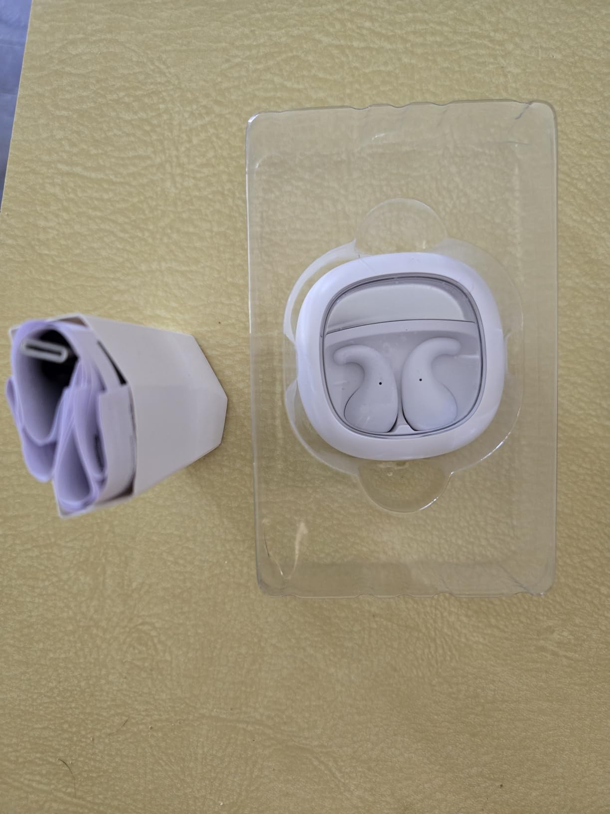 Sleep Earbuds for Side Sleepers - Noise Cancelling Headphones with Sleep Mode, Non-in Ear Design for Pain-Free All Night Comfort (Cream) customer photo 2
