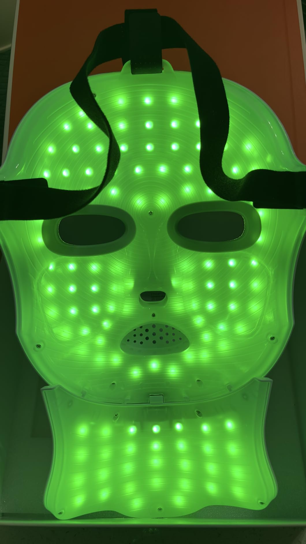 Red Light Therapy Mask for Face,Cordless LED Face Mask Light Therapy,USB C Rechargeable,Infrared Lights Masks for Home Working Travel Yoga Sleep customer photo 1