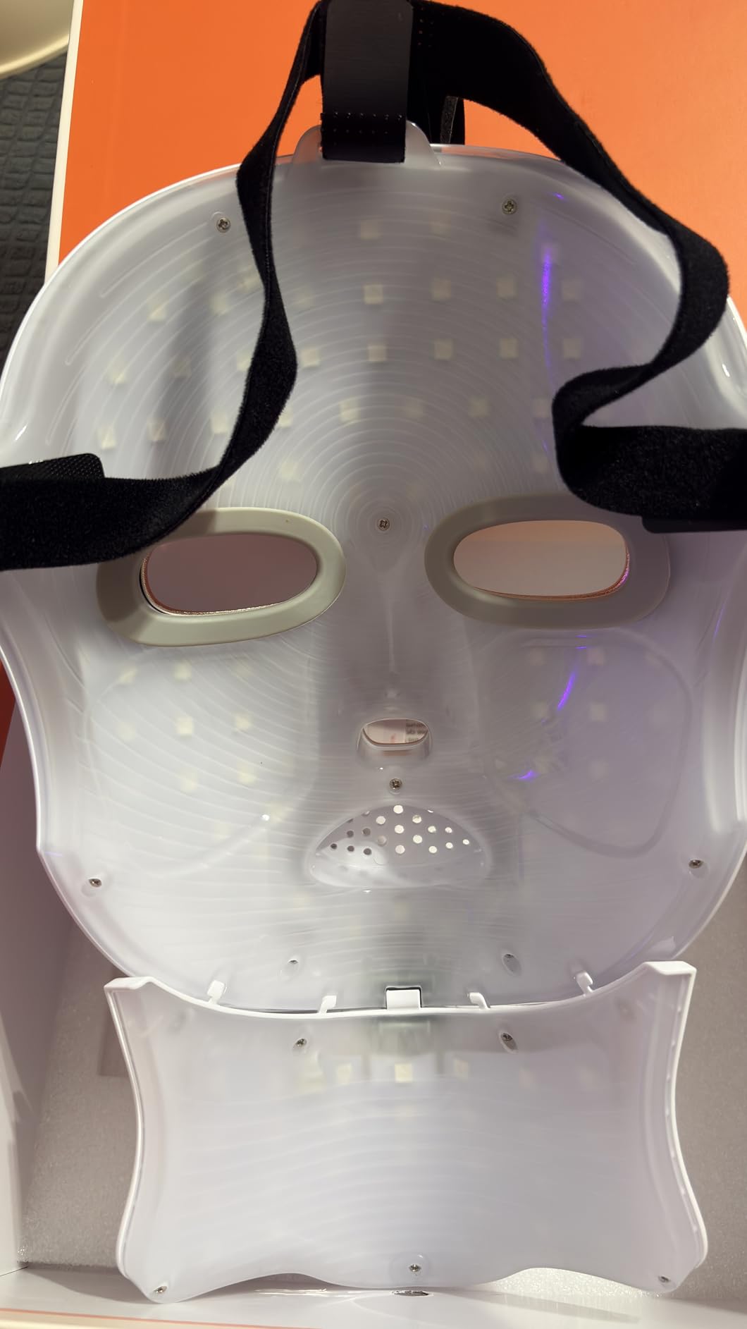 Red Light Therapy Mask for Face,Cordless LED Face Mask Light Therapy,USB C Rechargeable,Infrared Lights Masks for Home Working Travel Yoga Sleep customer photo 2