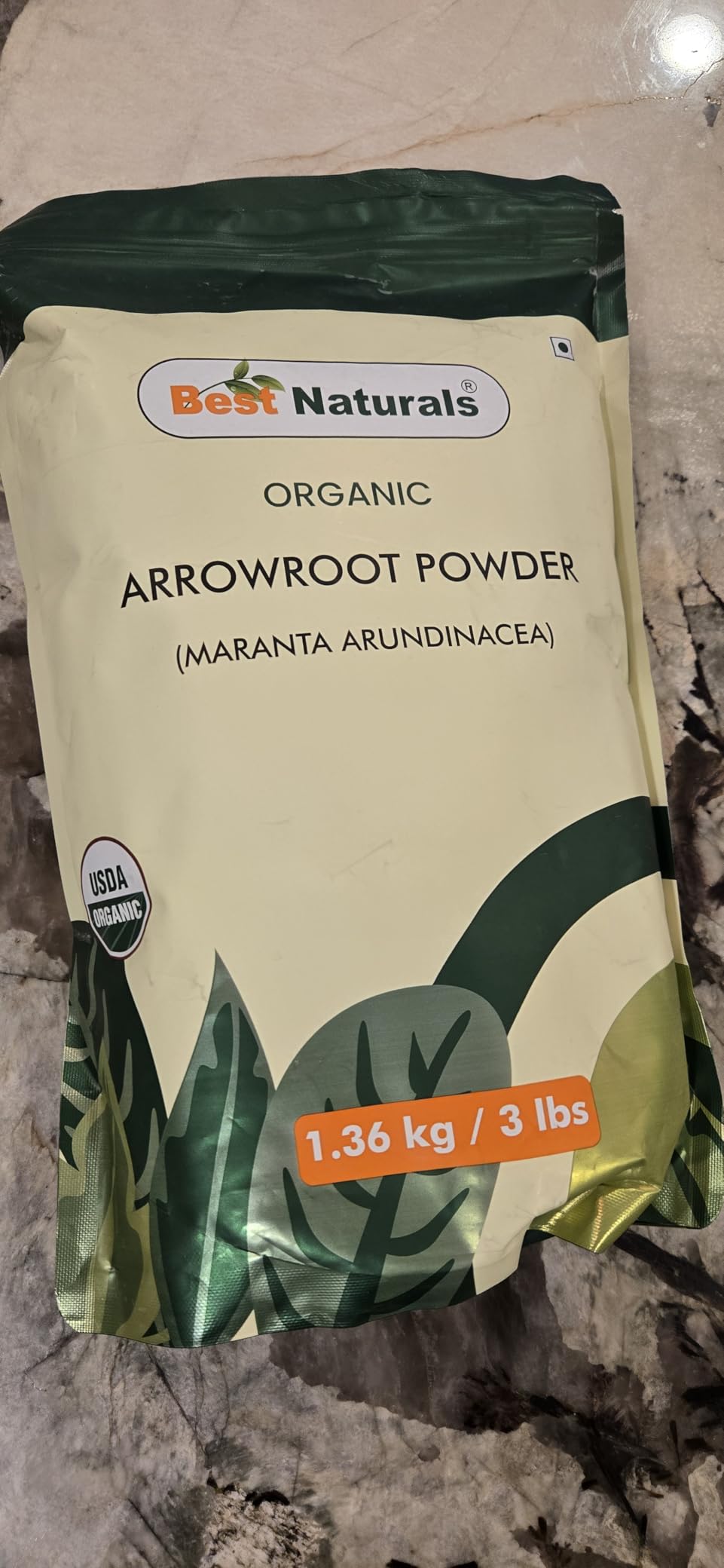 Best Naturals Organic Arrowroot Powder, 3 lbs, Gluten Free, GMO Free, Vegan - Certified USDA Organic customer photo 1