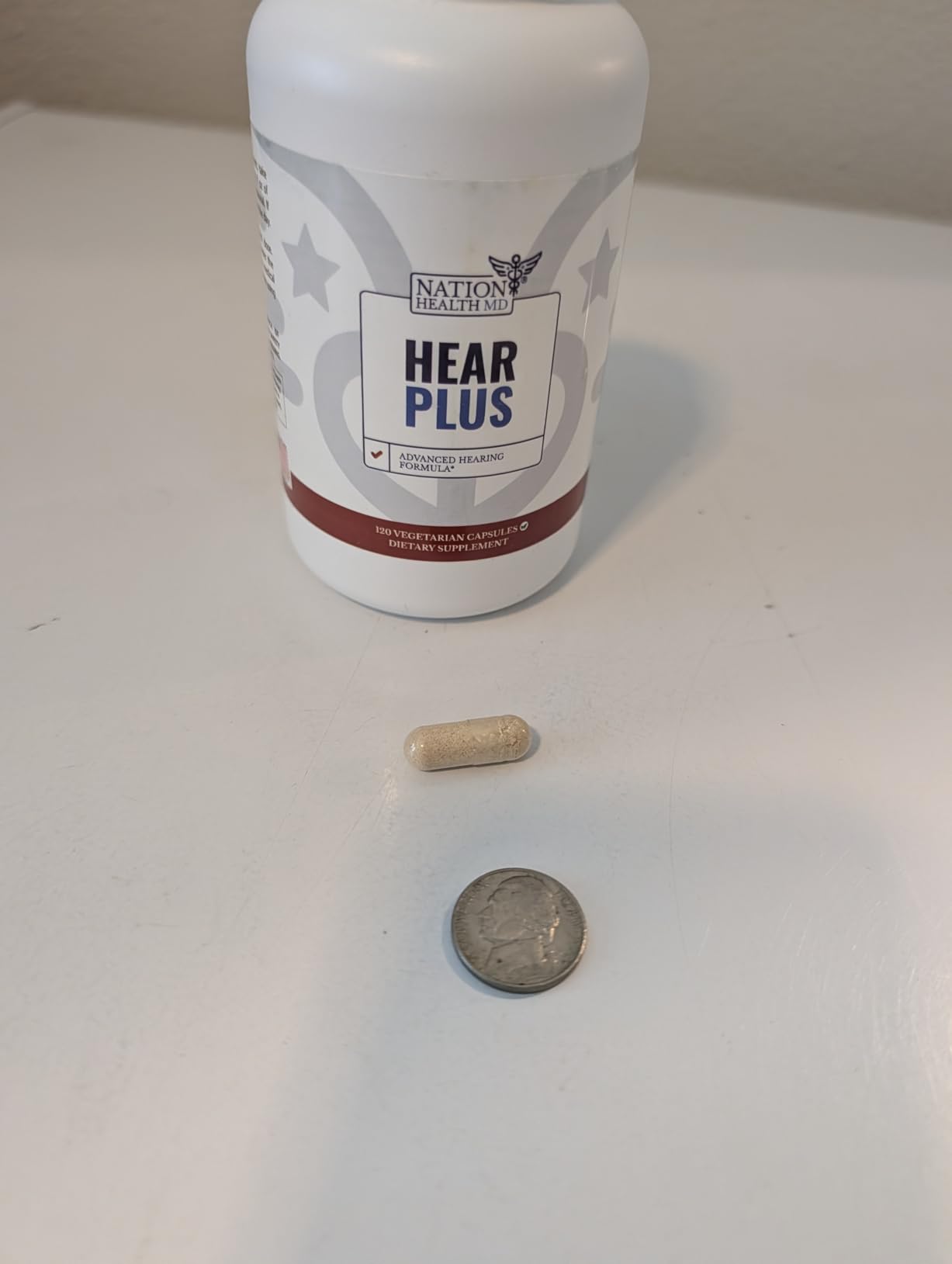 Hear Plus - Tinnitus Supplement - Advanced Hearing Formula for Ringing Ears with Ginkgo Biloba, Pine Bark Extract & Magnesium - 120 Capsules customer photo 1