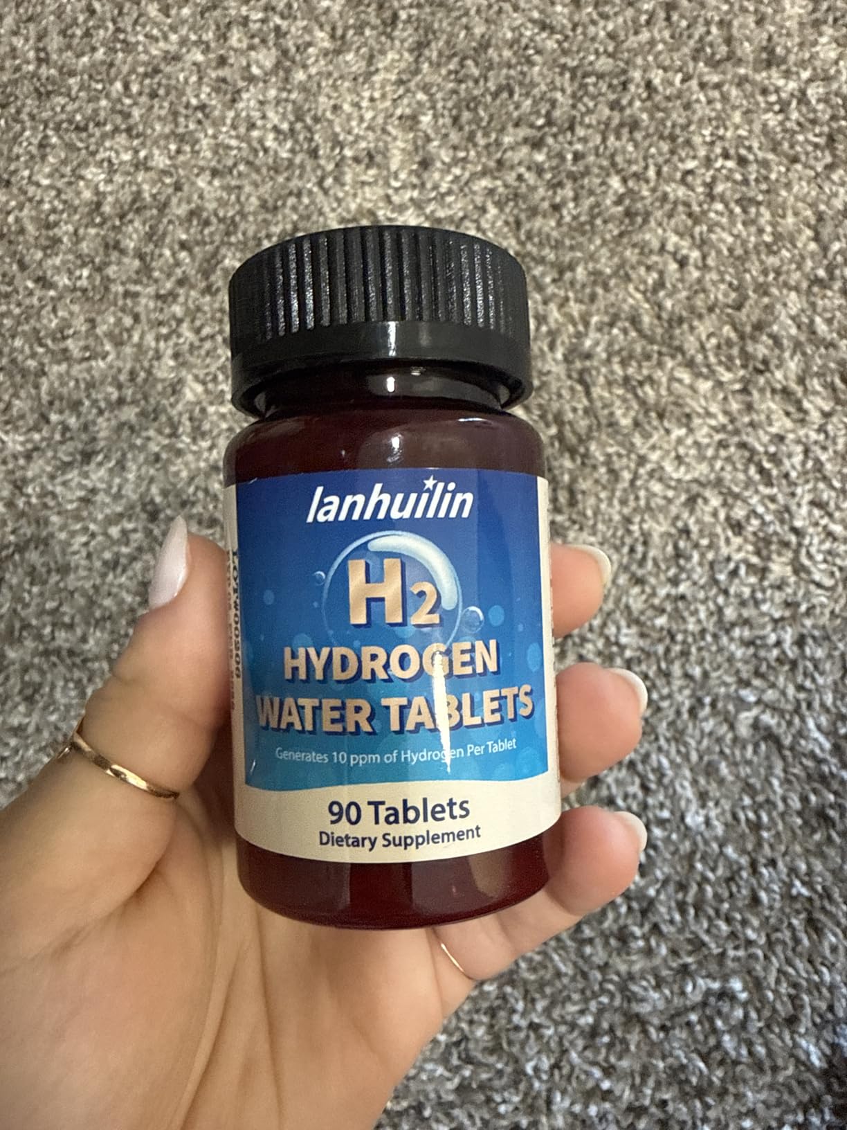 Hydrogen Water Tablets with 150MG Magnesium, 10 PPM H2 Hydrogen Tablets for Drinking Water, Rich in Antioxidants, Supports Cellular Health, Recovery, Immune & Brain Cognitive Function (90 Servings) customer photo 2