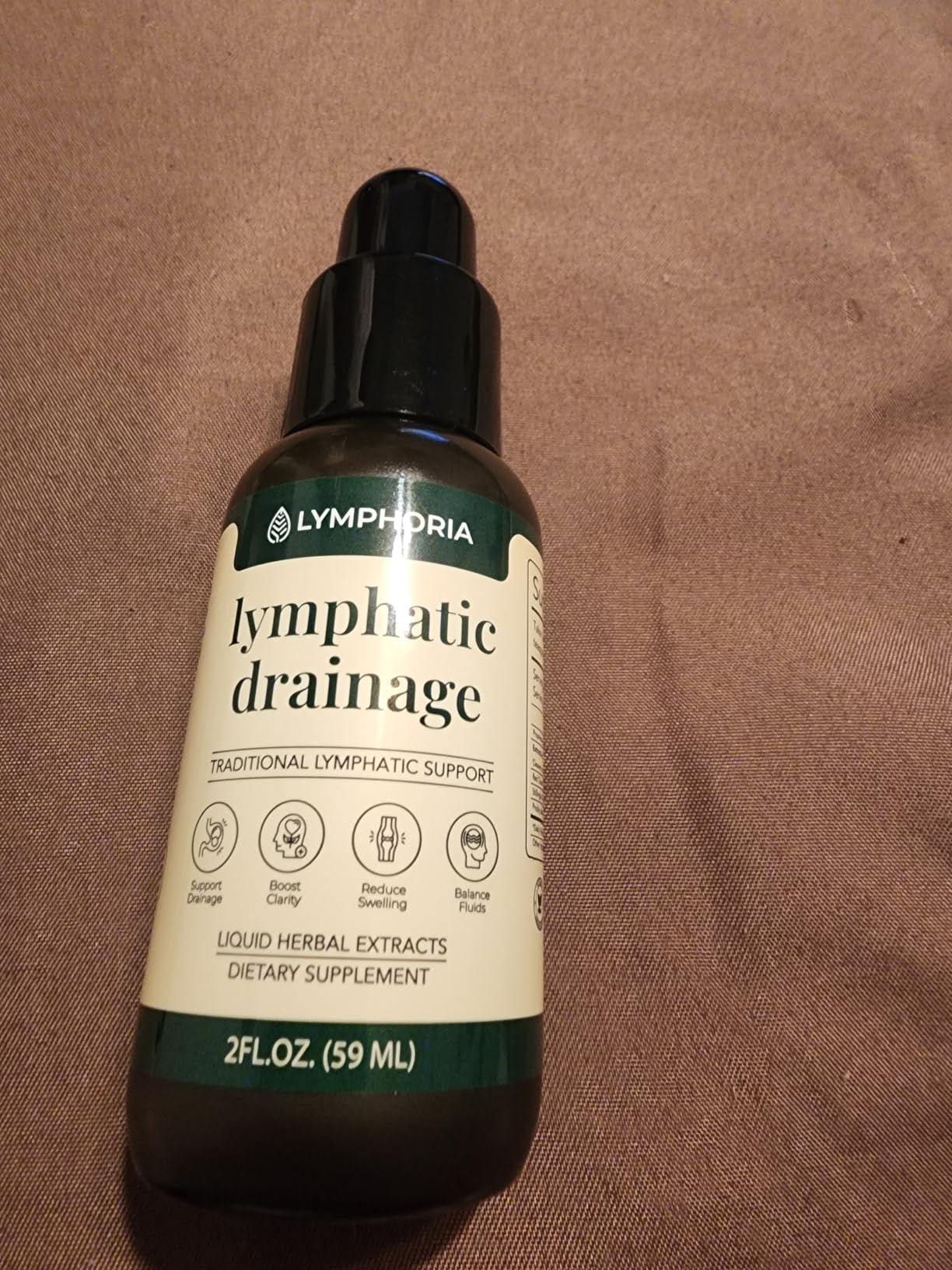 Lymphatic Drainage Drops for Bloat Relief & De-Puff - Cleavers, Red Clover, Stillingia Root & Prickly Ash Bark - Lymph Node Detox Cleanse, Fluid Retention - Alcohol-Free, Vegan, 2 Fl Oz customer photo 1