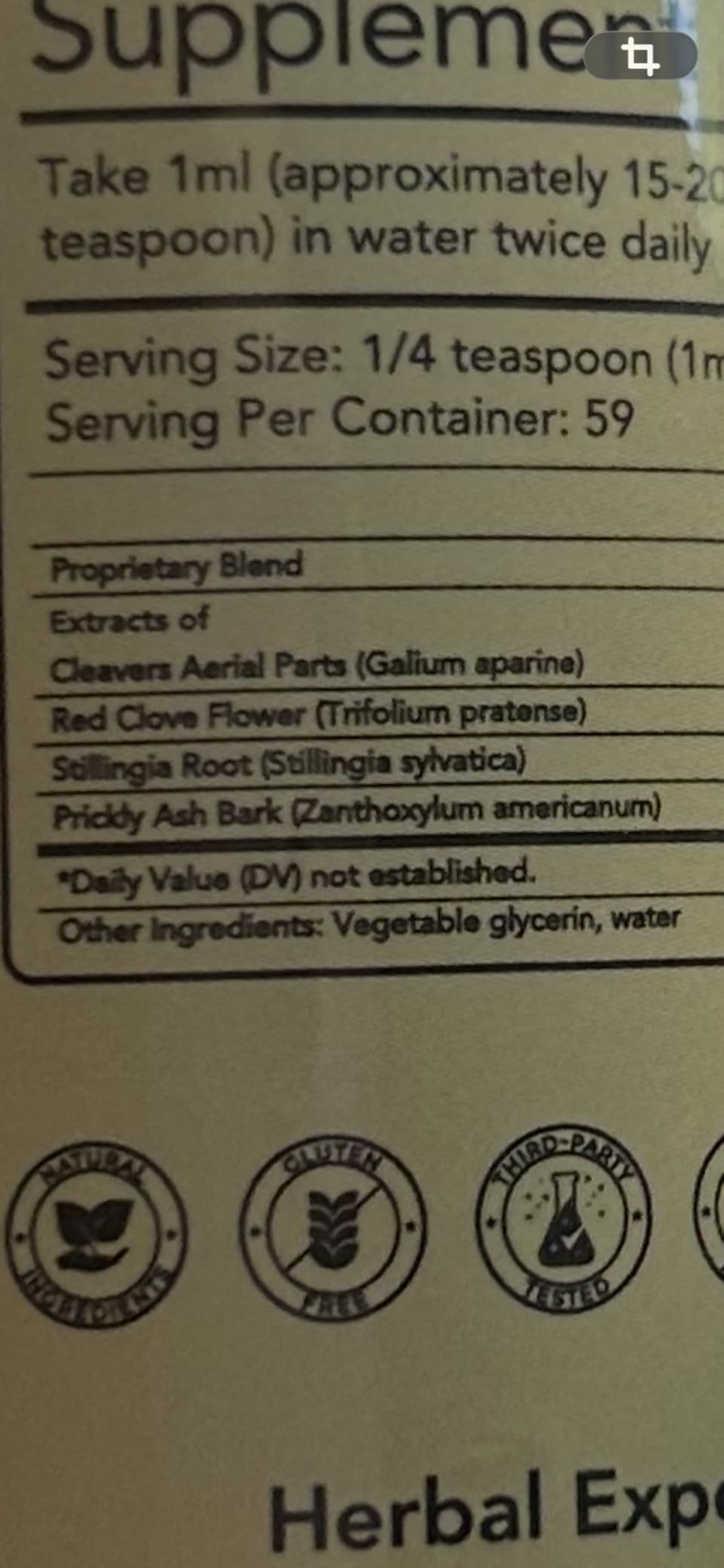 Lymphatic Drainage Drops for Bloat Relief & De-Puff - Cleavers, Red Clover, Stillingia Root & Prickly Ash Bark - Lymph Node Detox Cleanse, Fluid Retention - Alcohol-Free, Vegan, 2 Fl Oz customer photo 2