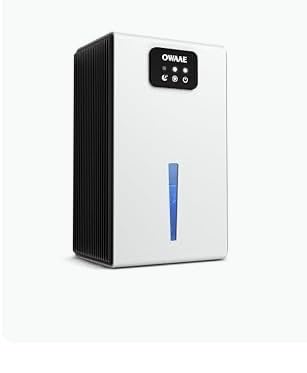 Dehumidifier, 1000 sq.ft Quiet Dehumidifiers for Home Bedroom Bathroom Basement with 95oz Water Tank, Sleep Mode, Auto Shut-Off 7 Colors LED Light, White customer photo 2