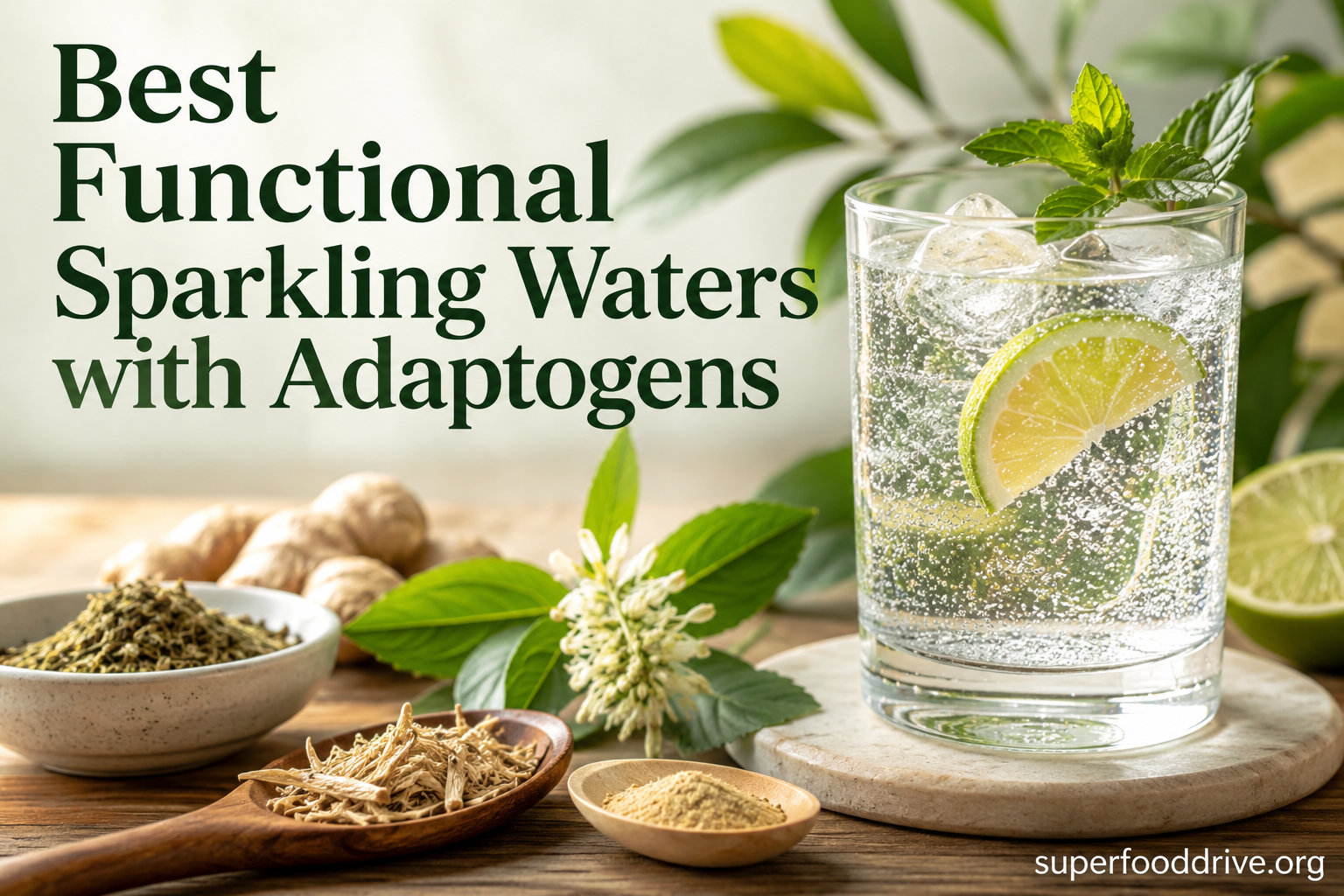 Best Functional Sparkling Waters with Adaptogens