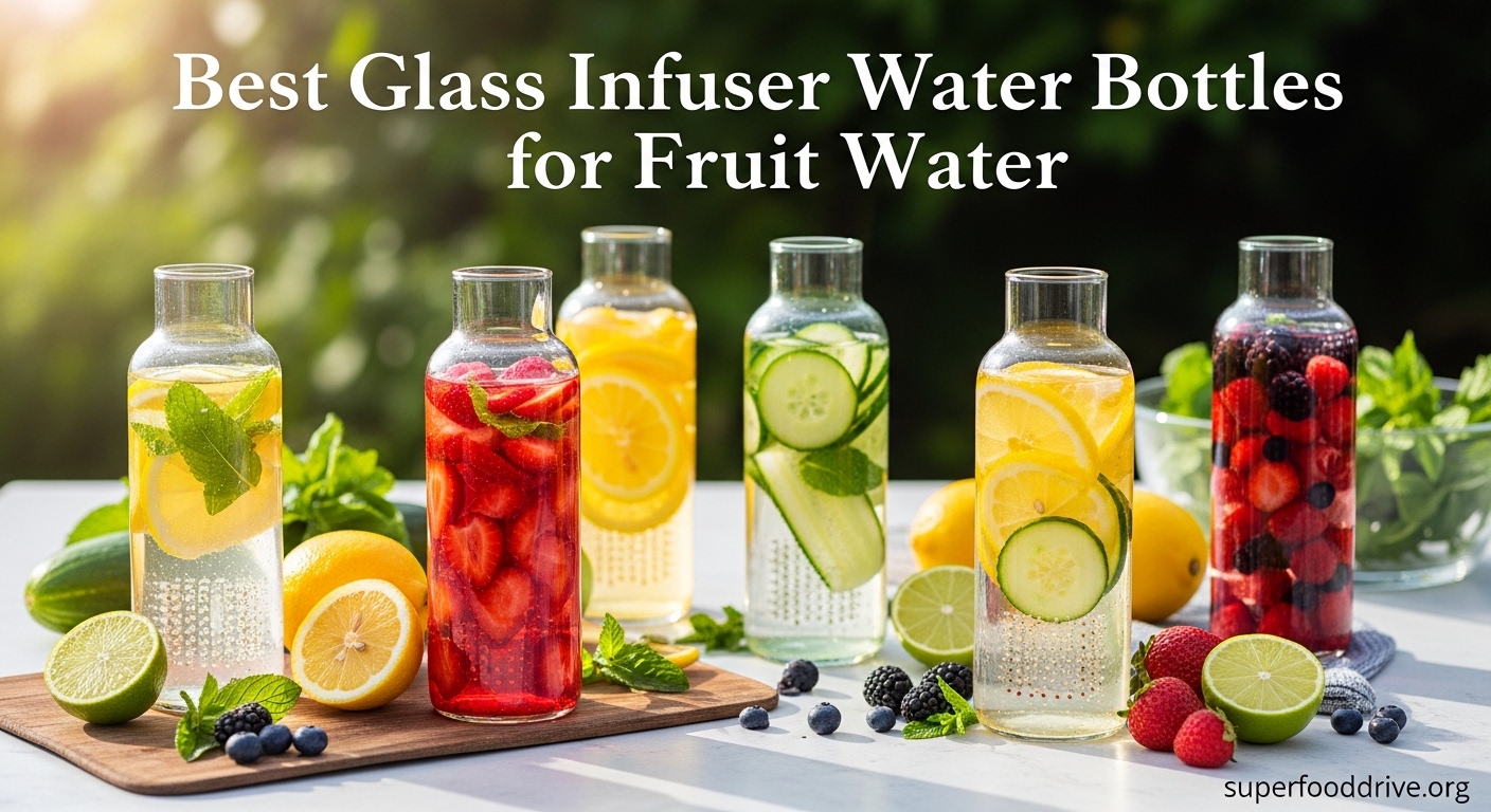 Best Glass Infuser Water Bottles for Fruit Water