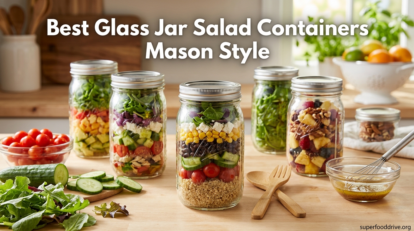 Best Glass Jar Salad Containers Mason Style