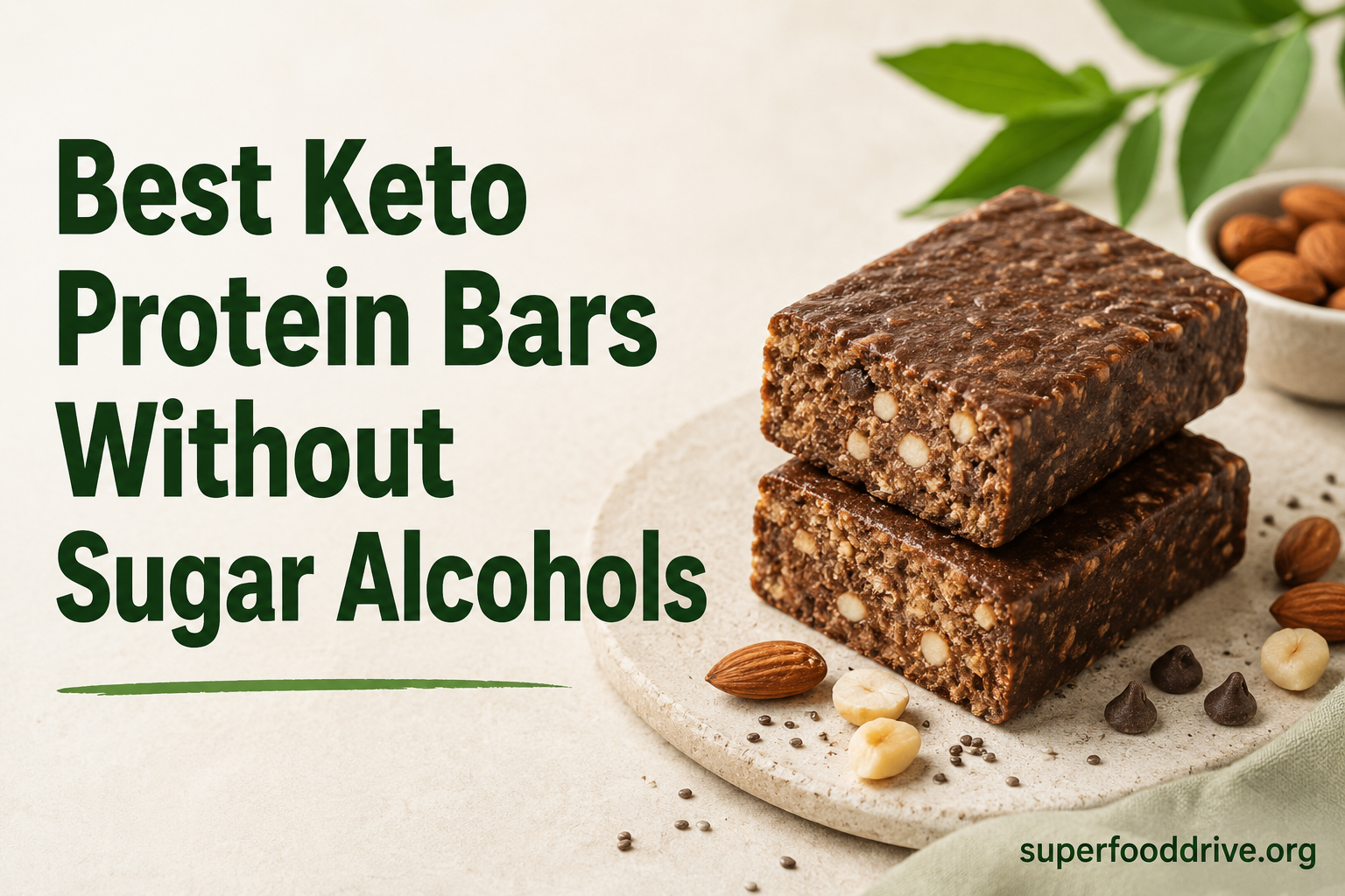 Best Keto Protein Bars Without Sugar Alcohols