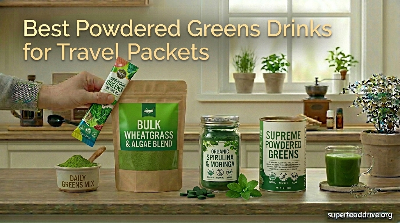 Best Powdered Greens Drinks for Travel Packets