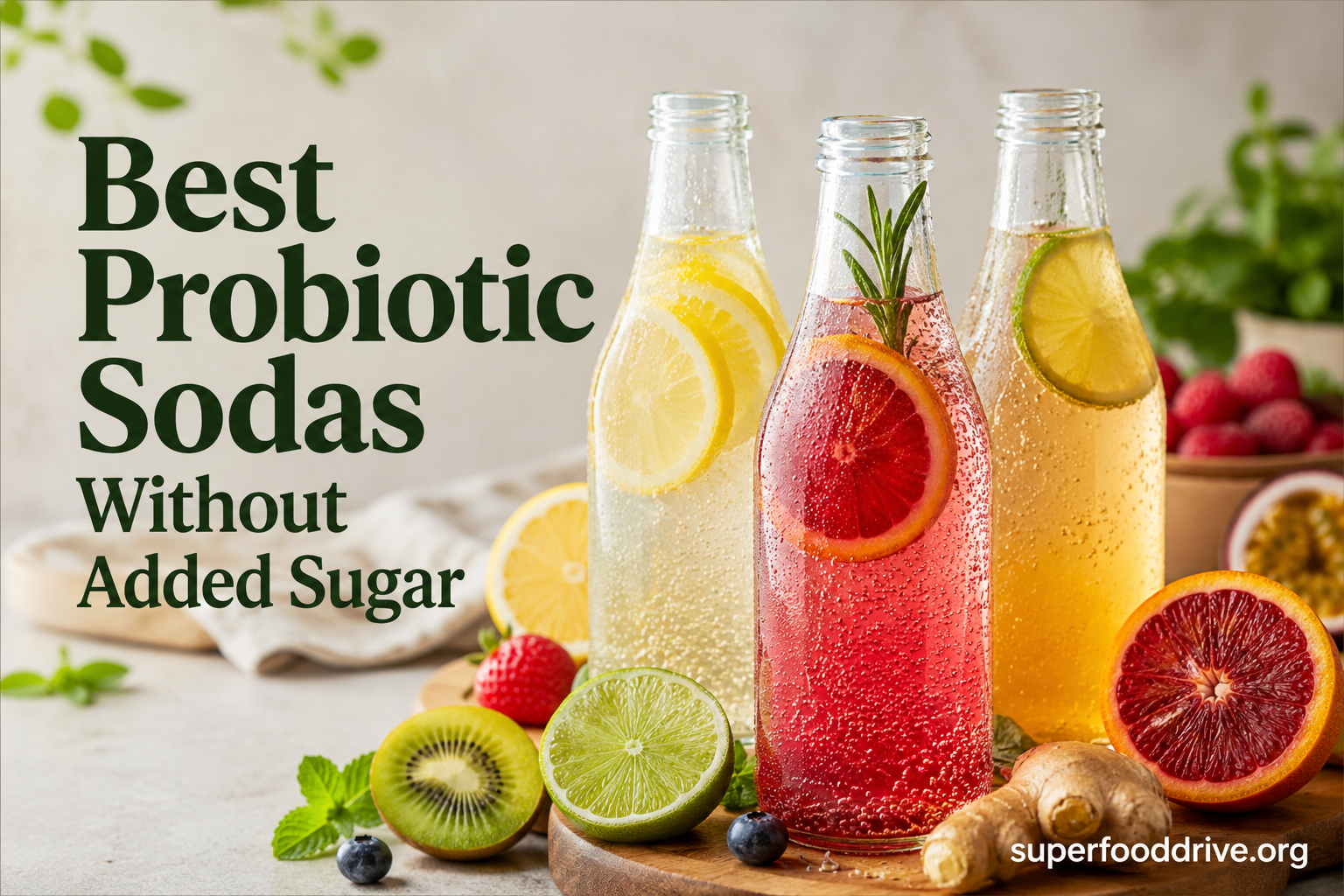 Best Probiotic Sodas Without Added Sugar